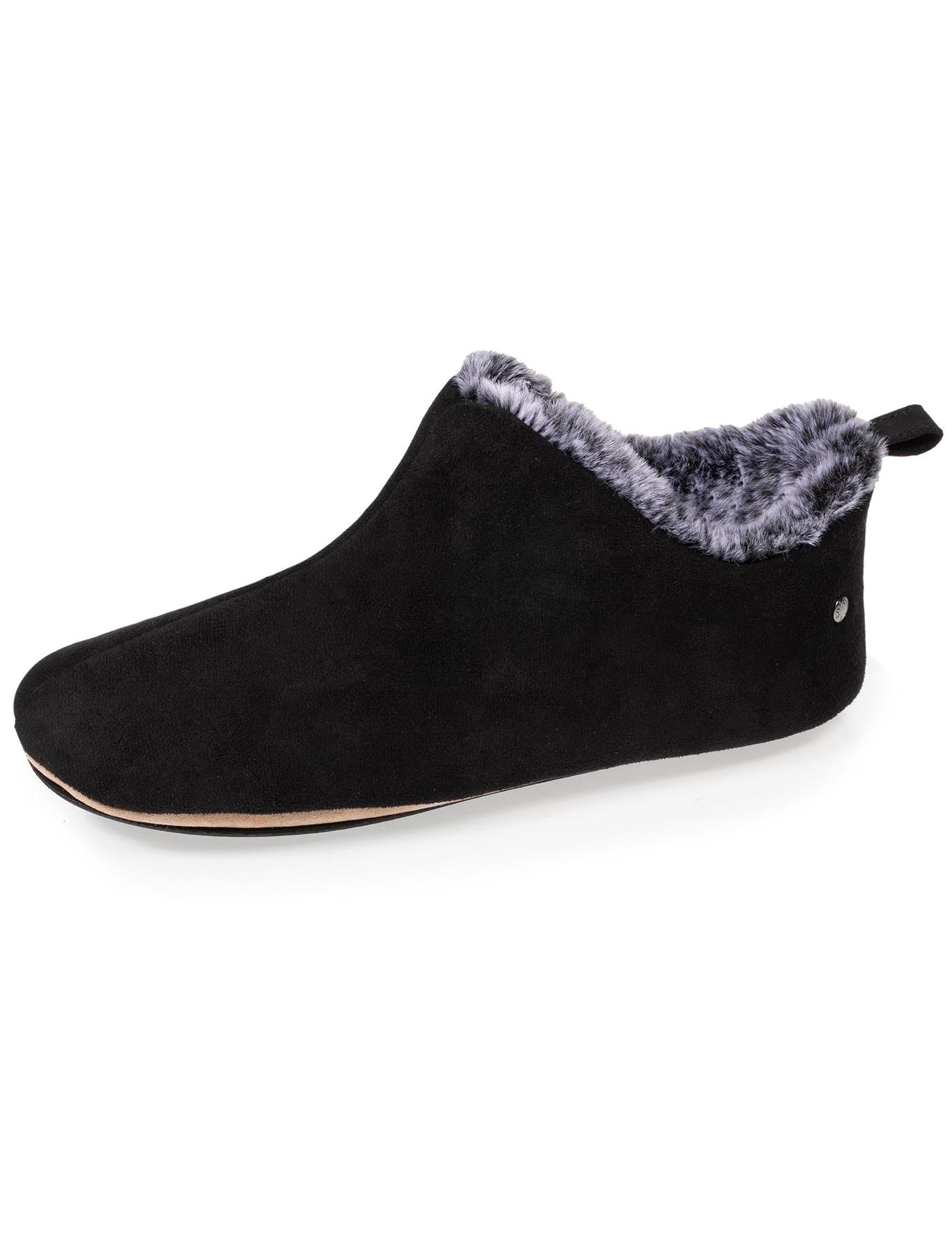 isotoner-chaussons-bottillons-bas-femme-noir image 6