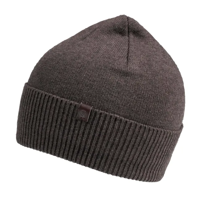 isotoner-bonnet-homme-ultra-doux-taupe-maille-double-revers image 1