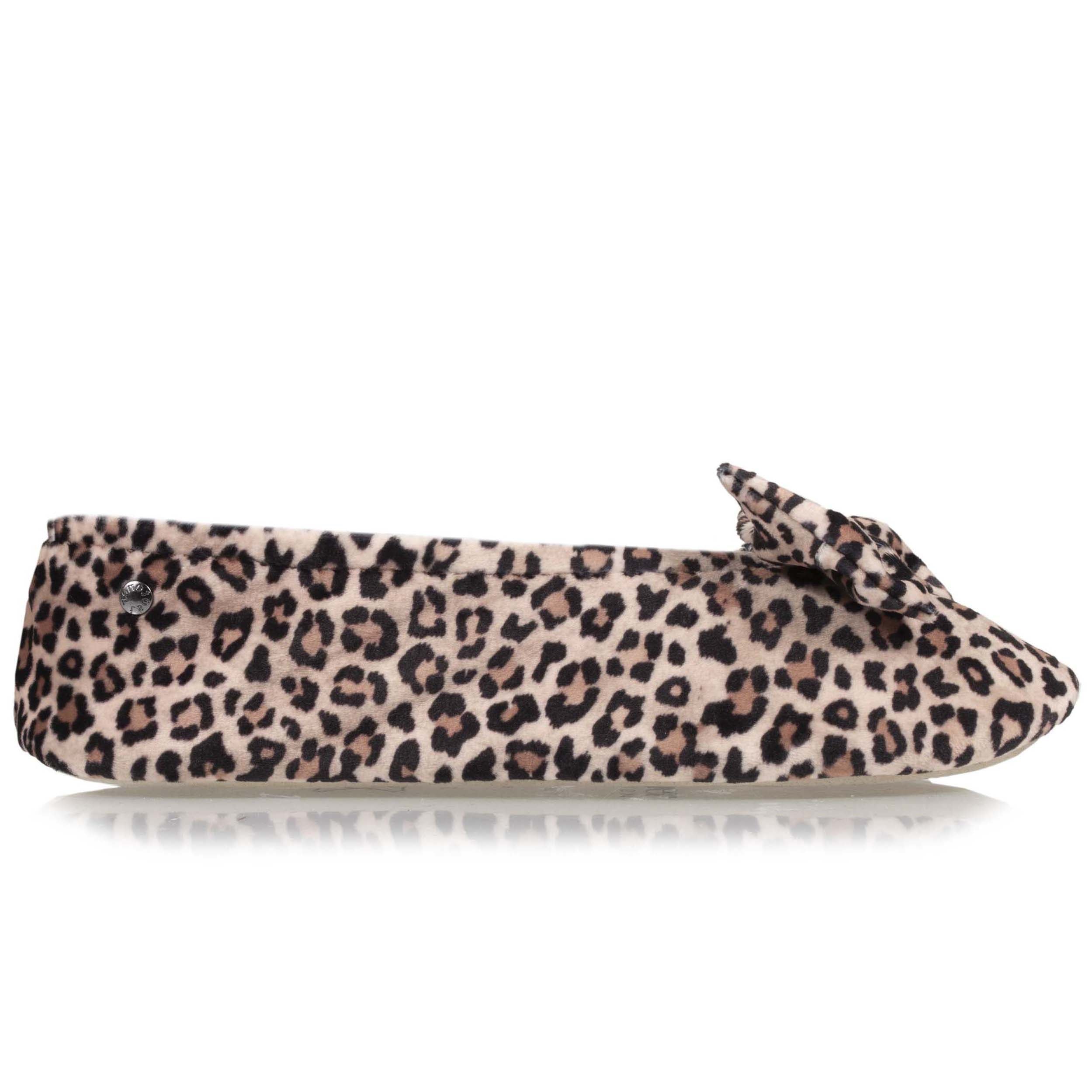 isotoner-chaussons-ballerines-femme-grand-n-ud-panth-re image 8