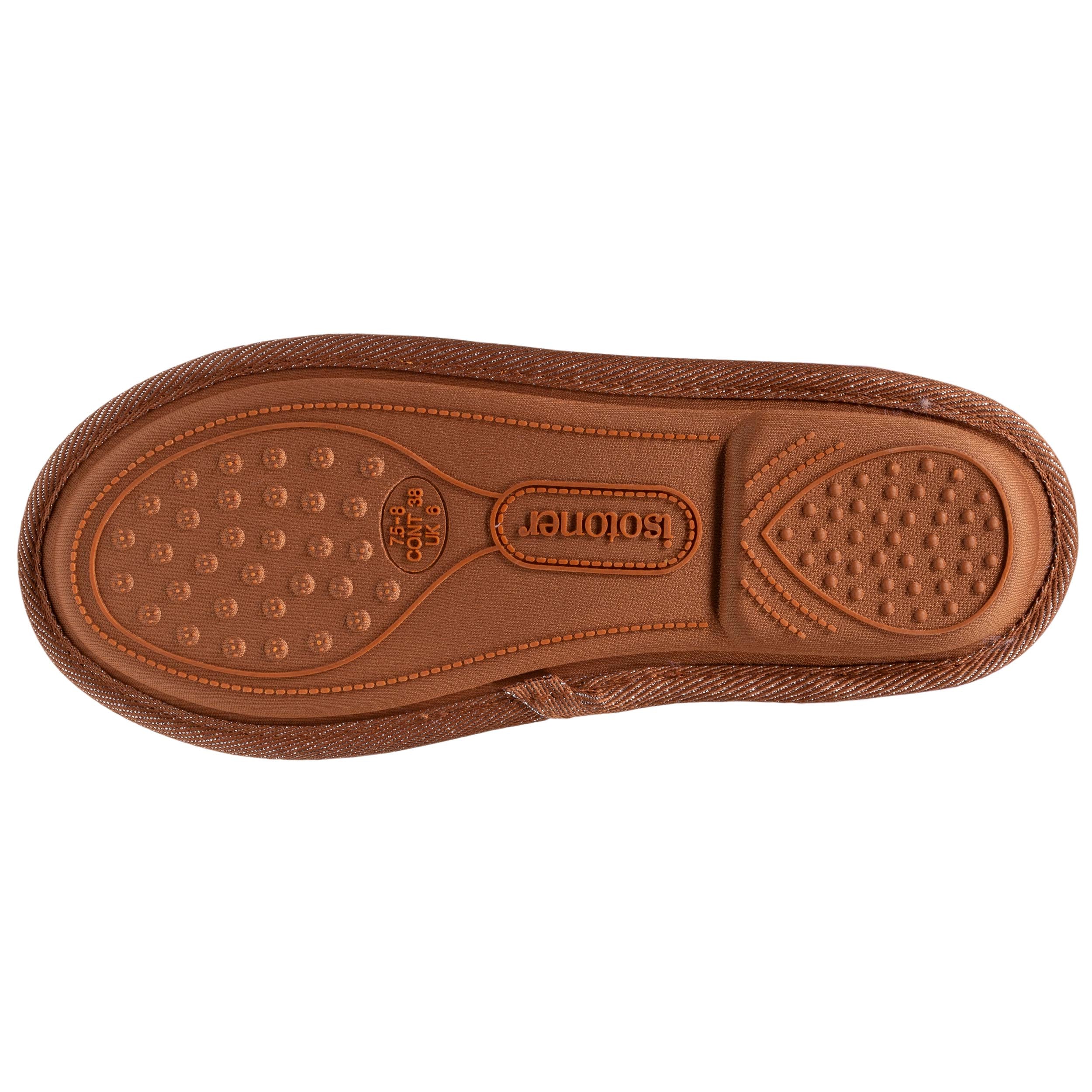 isotoner-chaussons-bottillons-femme-su-dine-camel-fourrure image 4