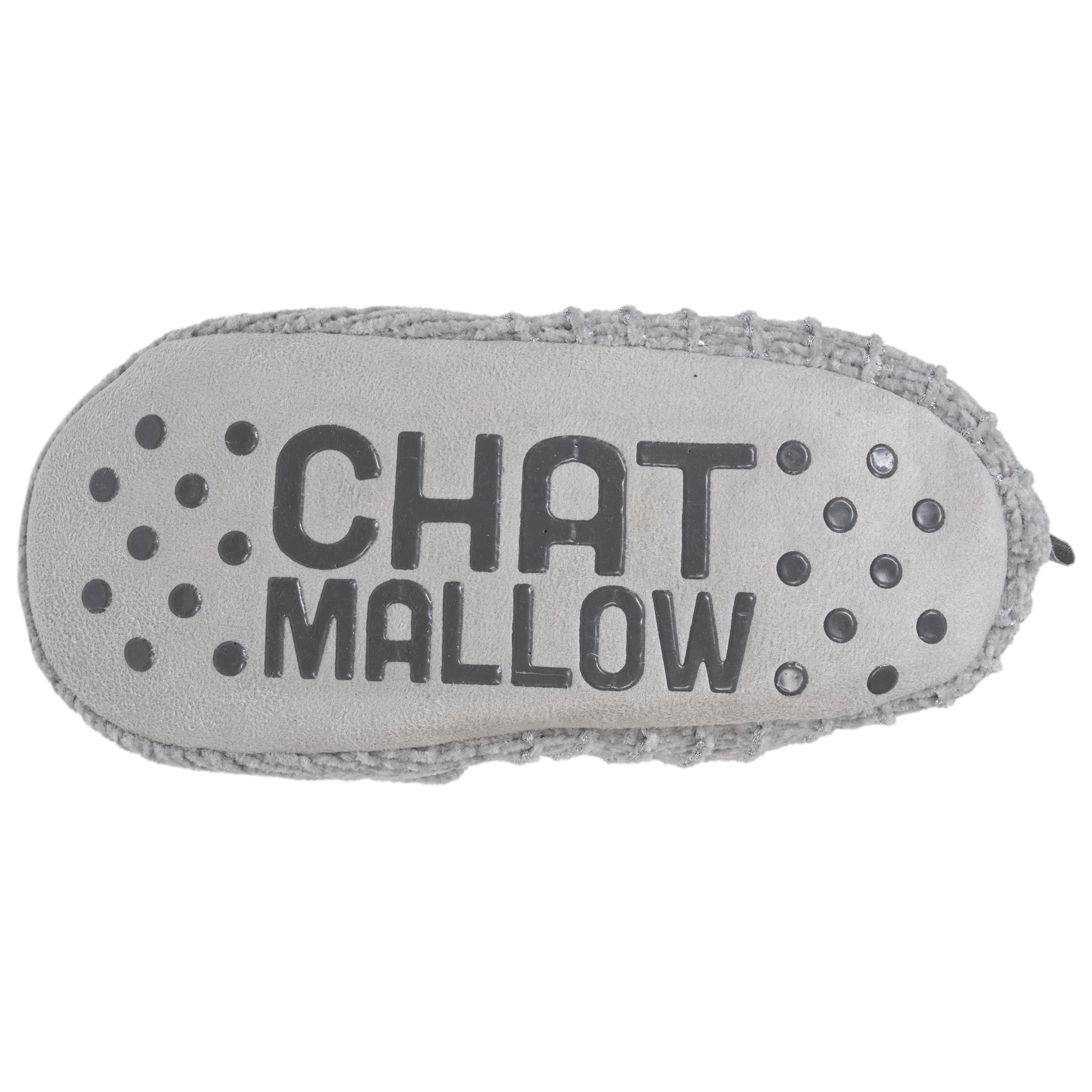 isotoner-chaussettes-chaussons-fourr-es-femme-gris-chat image 4