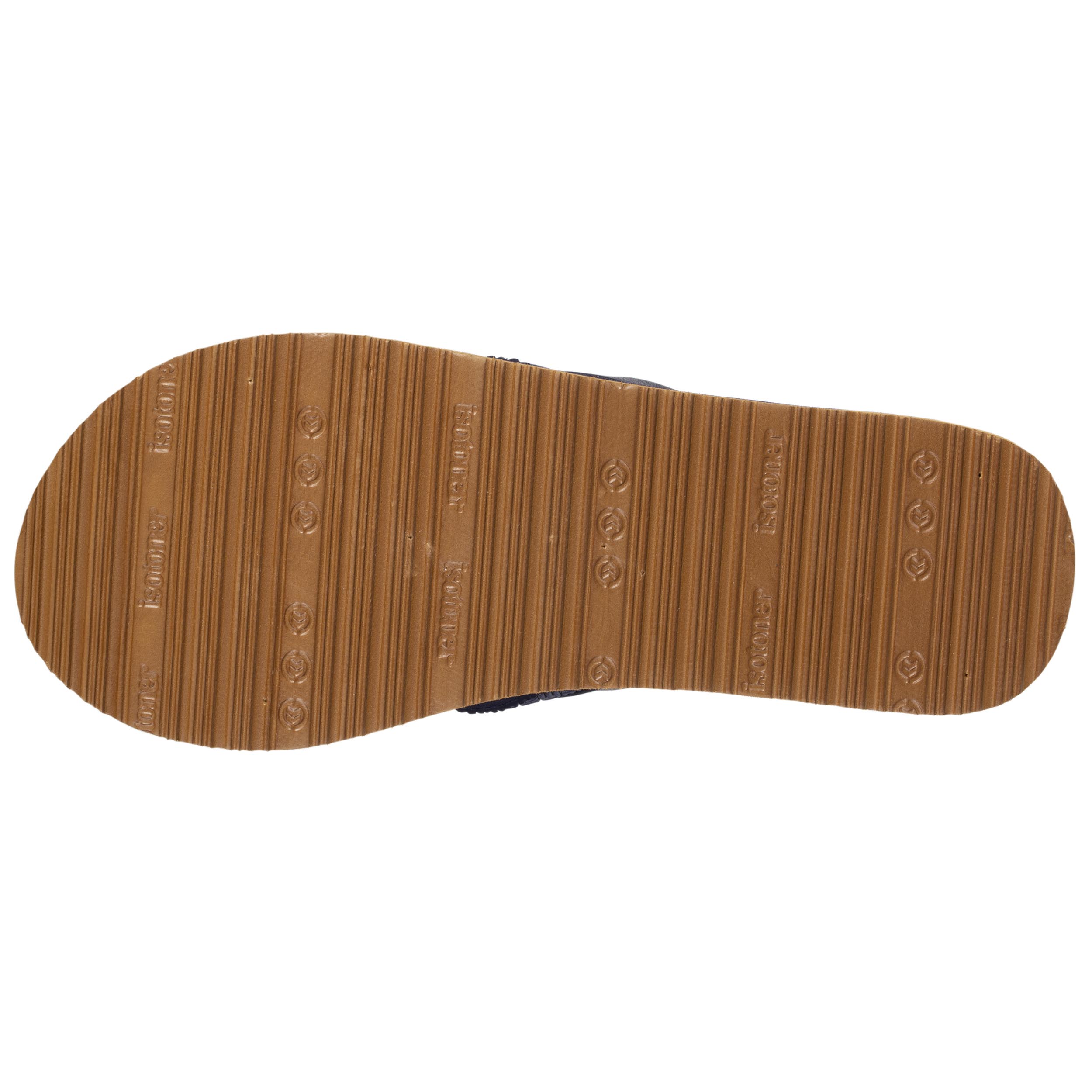 isotoner-tongs-homme-bicolores-marine-semelle-ultra-moelleuse image 5