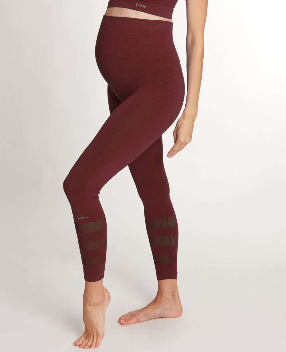 cache-c-ur-woma-legging-de-sport-et-de-grossesse-prune image 2
