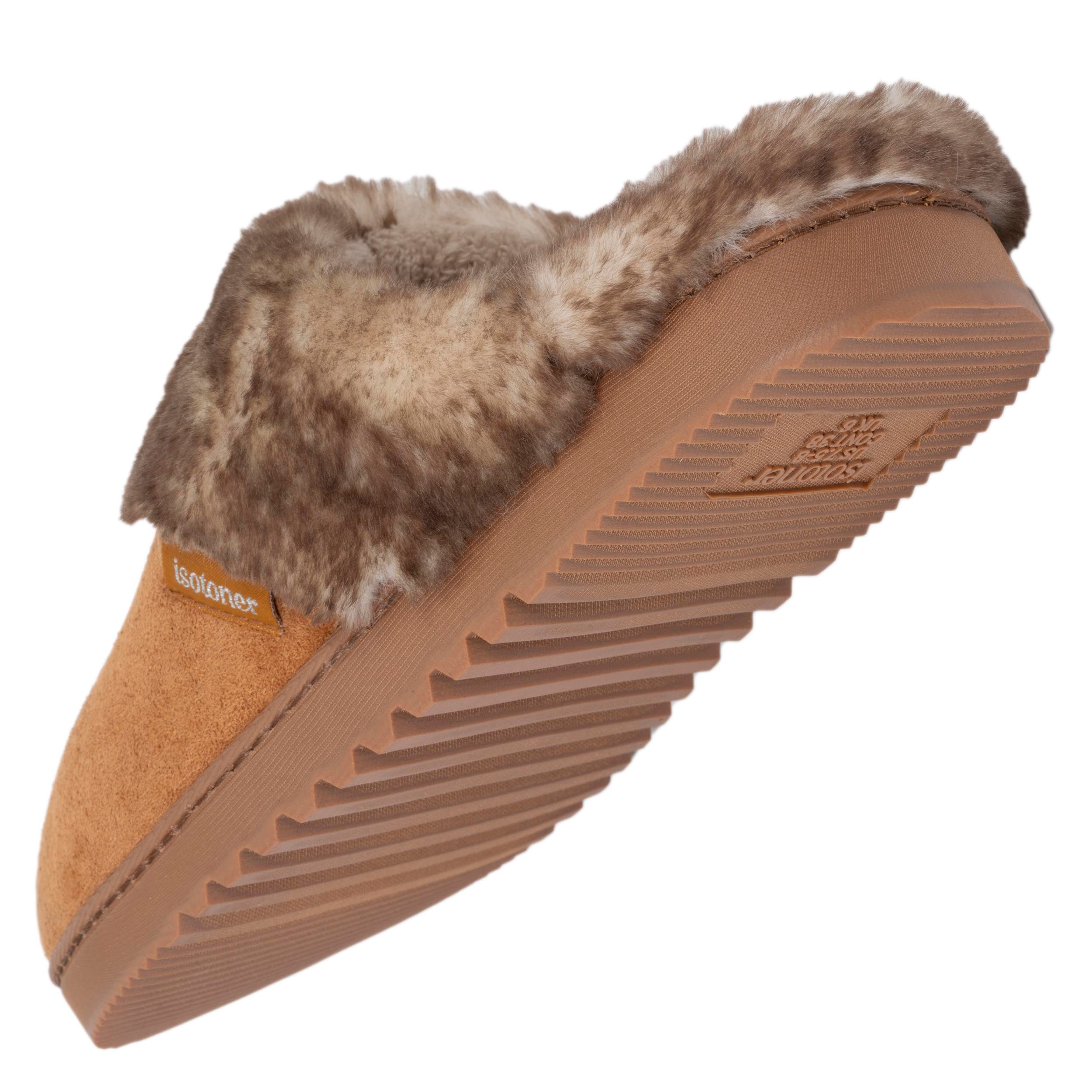 isotoner-chaussons-mules-femme-camel image 5