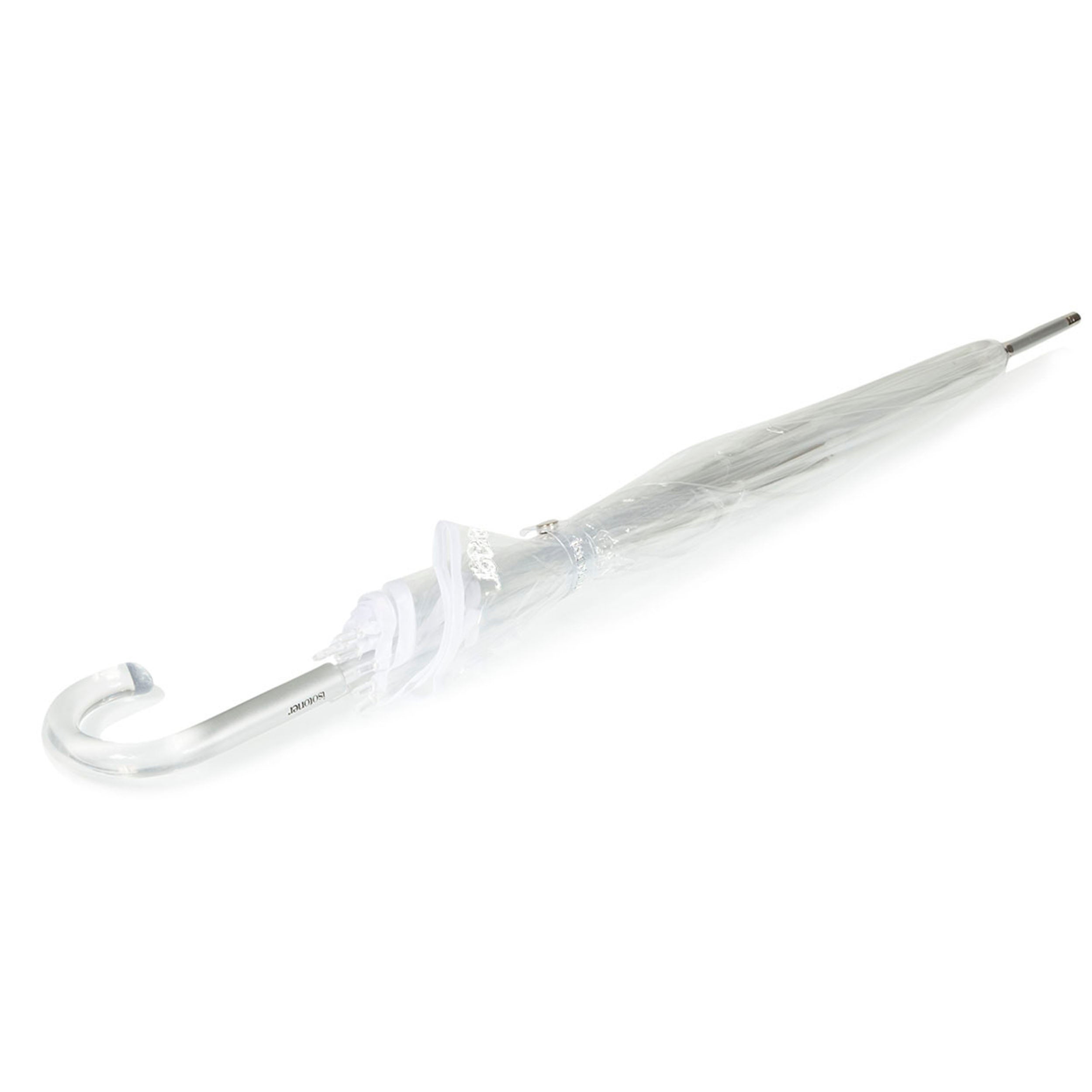 isotoner-parapluie-cloche-transparent-pvc-blanc-94-cm image 3