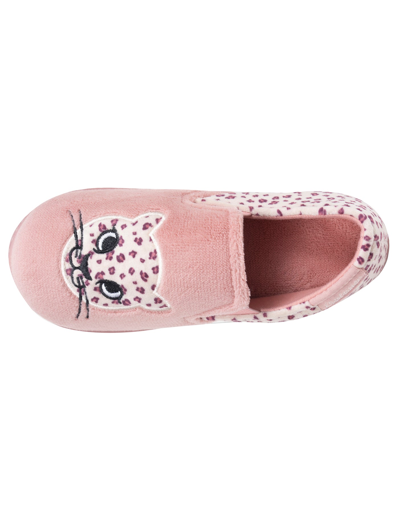 isotoner-chaussons-mocassins-enfant-rose-l-opard image 7