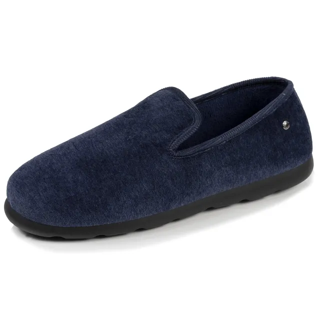isotoner-chaussons-charentaises-homme-marine-chin-everywear image 1