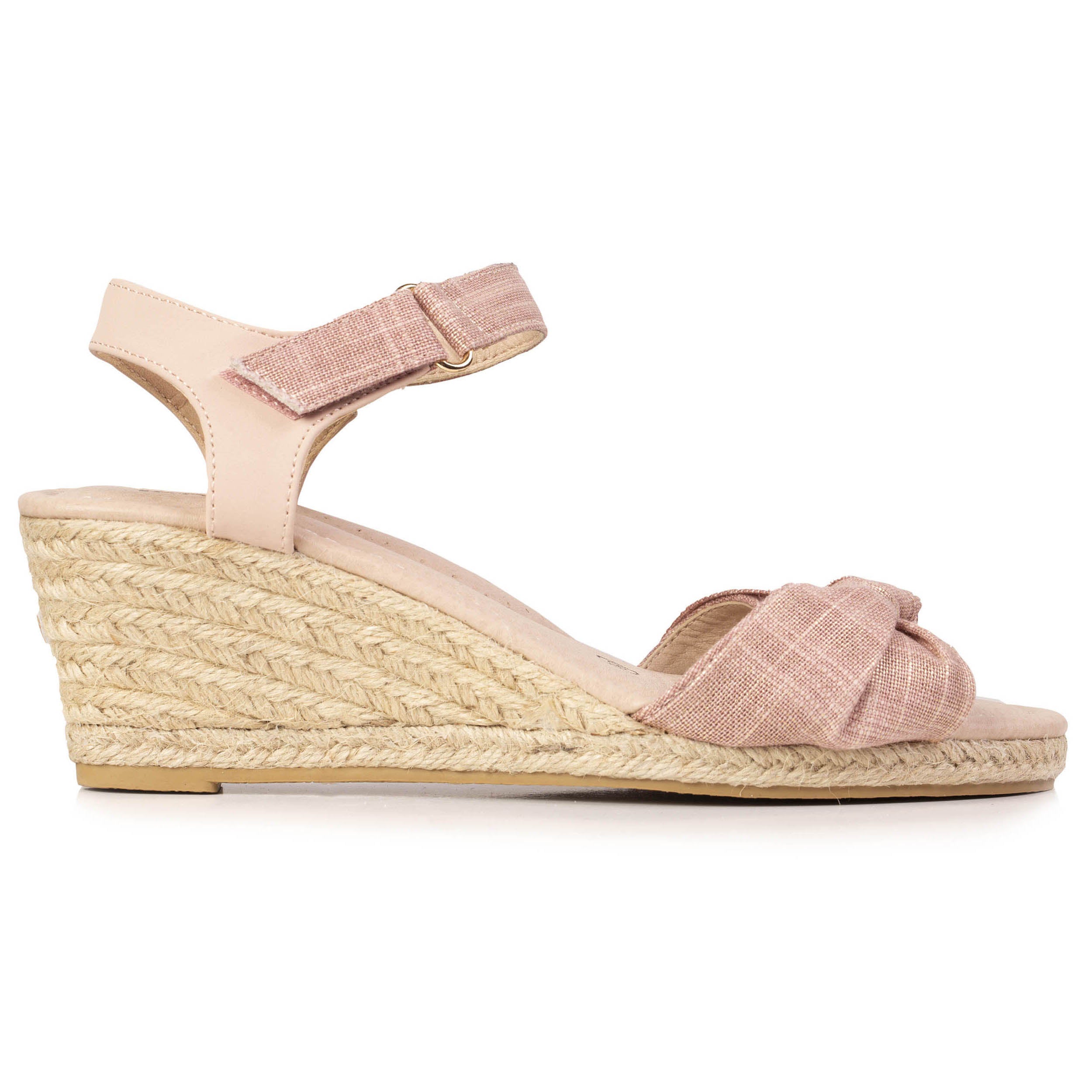 isotoner-espadrilles-femme-n-ud-talon-corde-rose image 8