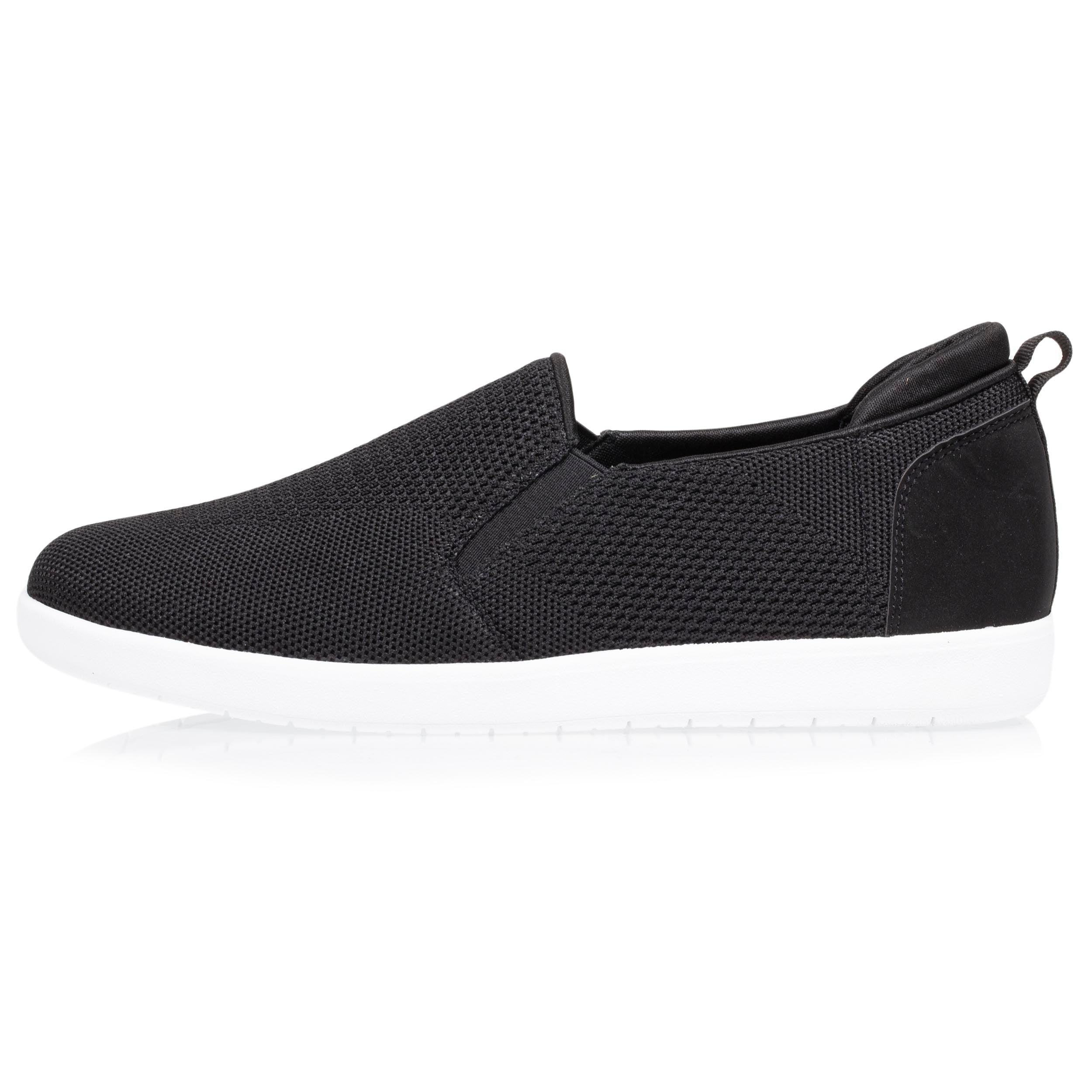 isotoner-baskets-homme-enfiler-noires-everywear image 4
