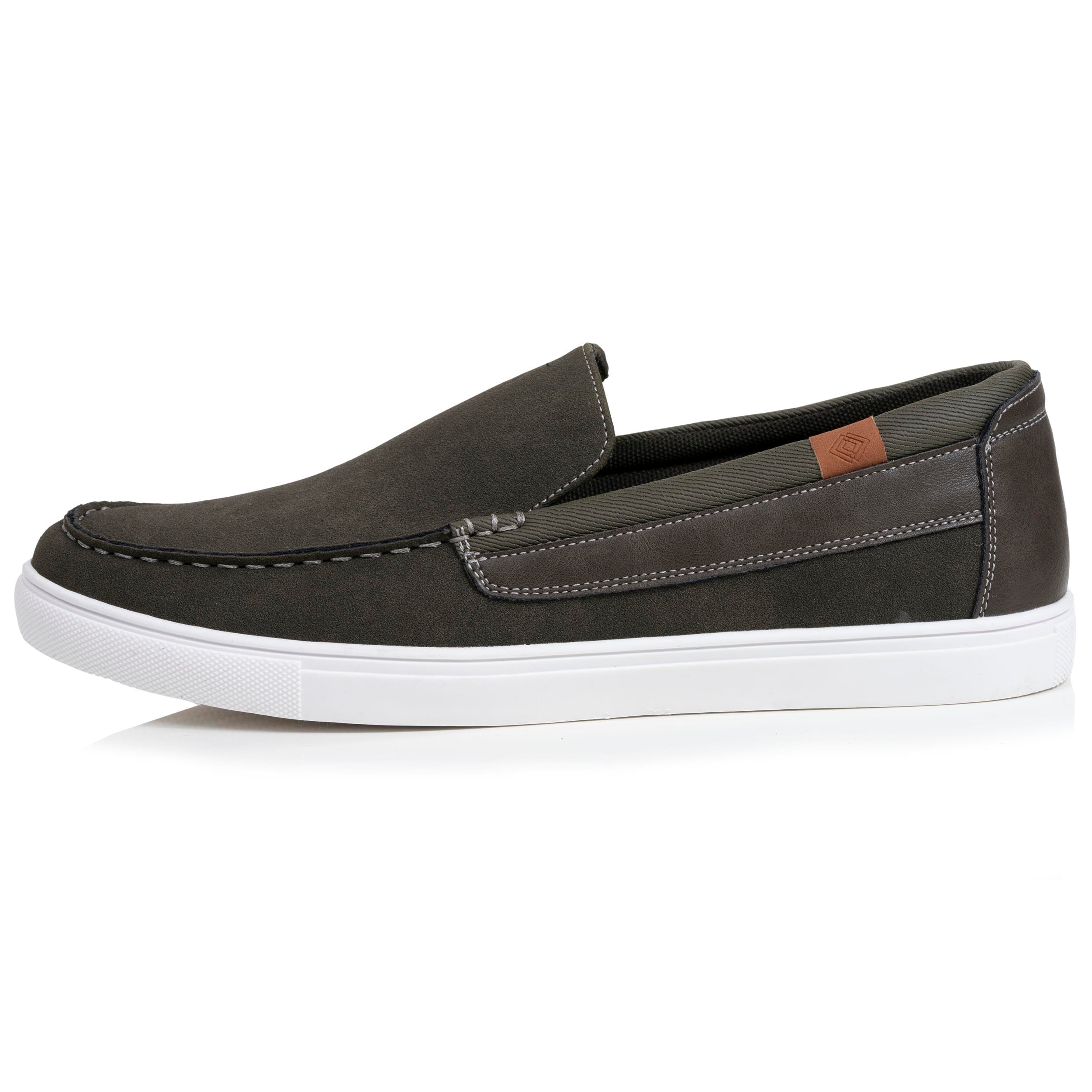 isotoner-mocassins-homme-kaki-confort-everywear image 3