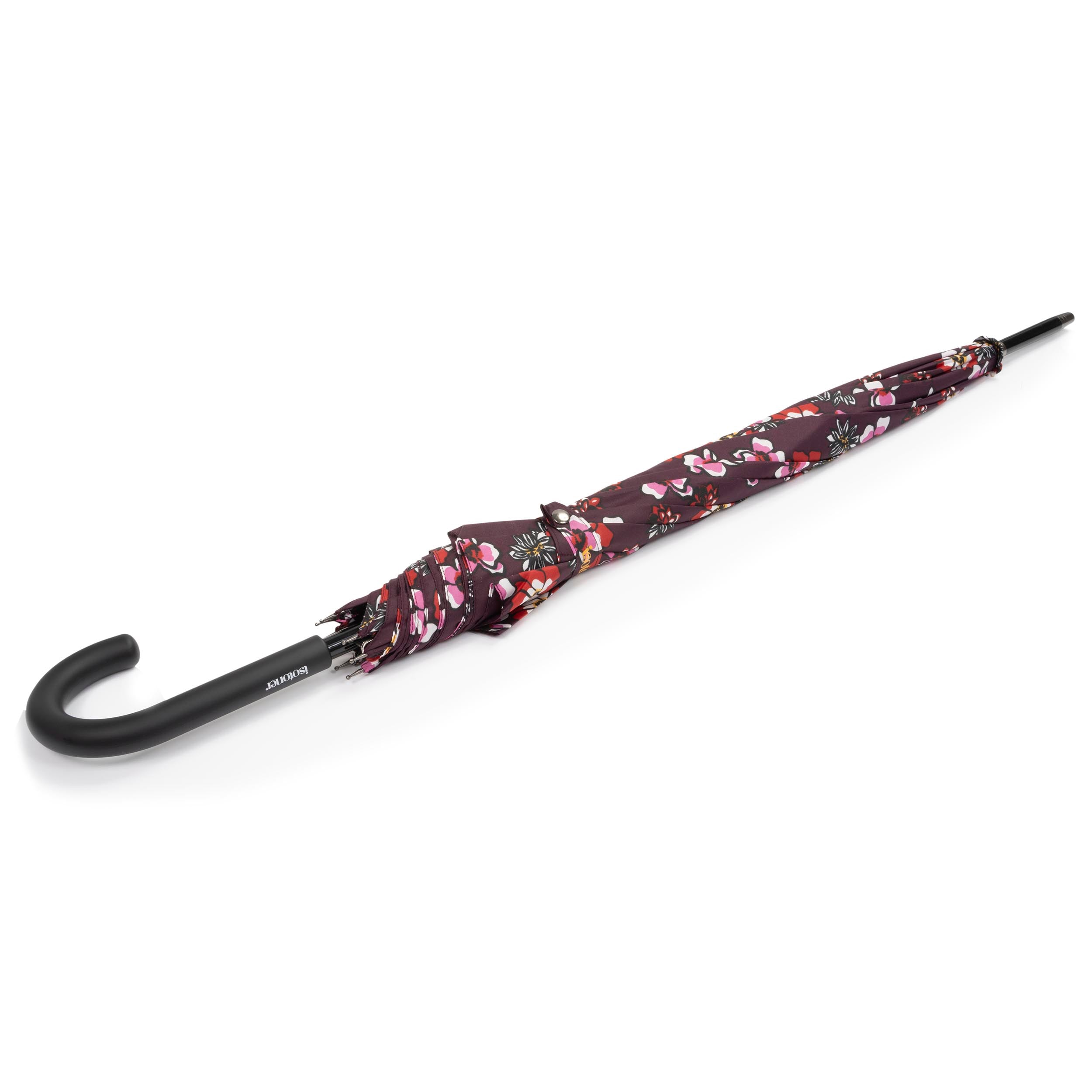 isotoner-parapluie-canne-auto-fleurs-pens-es image 3