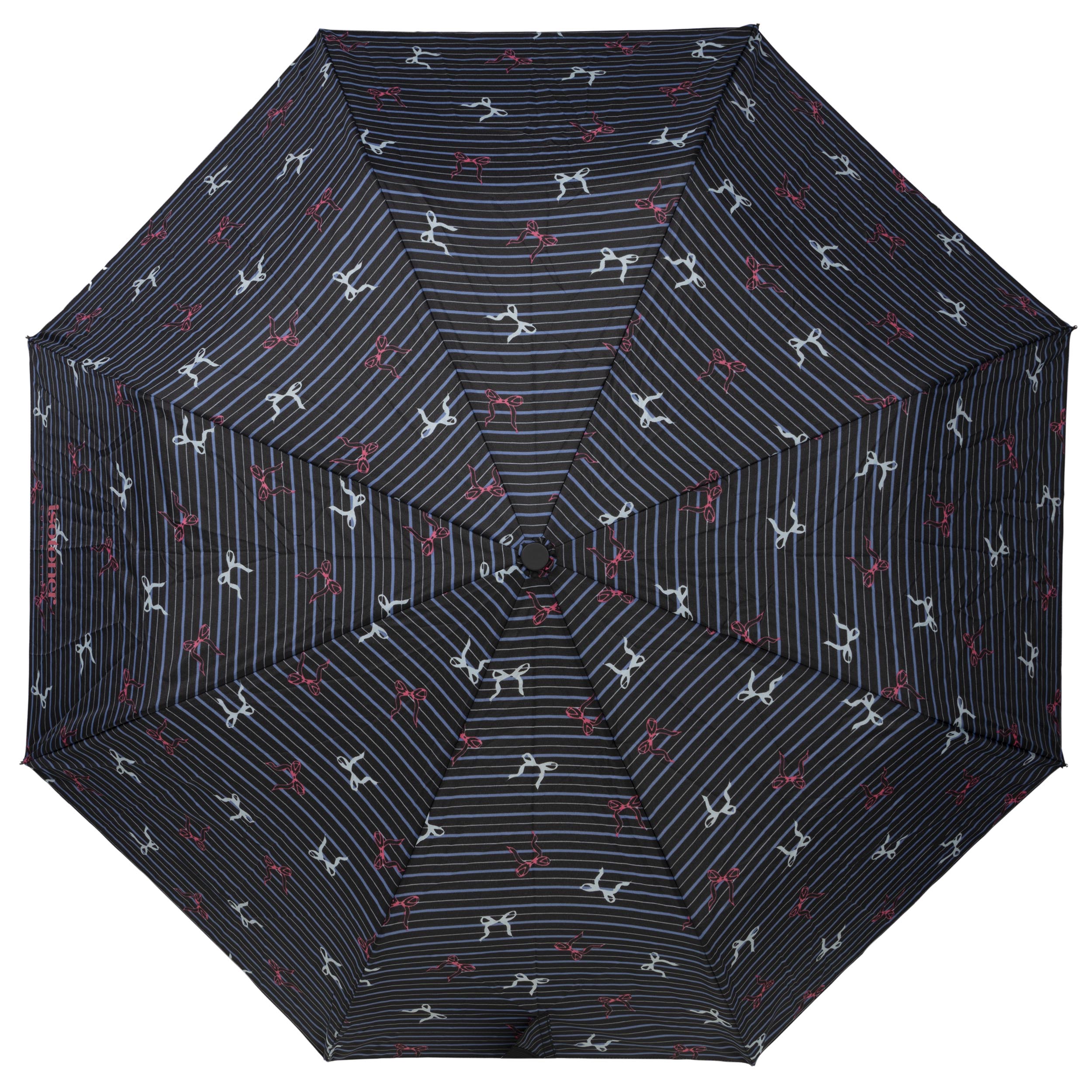 isotoner-parapluie-canne-auto-rayure-n-ud-bleu image 3