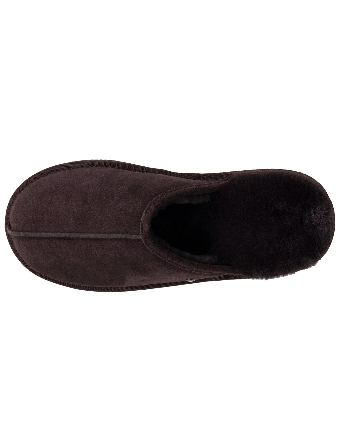 isotoner-chaussons-mules-homme-cuir-chocolat image 7