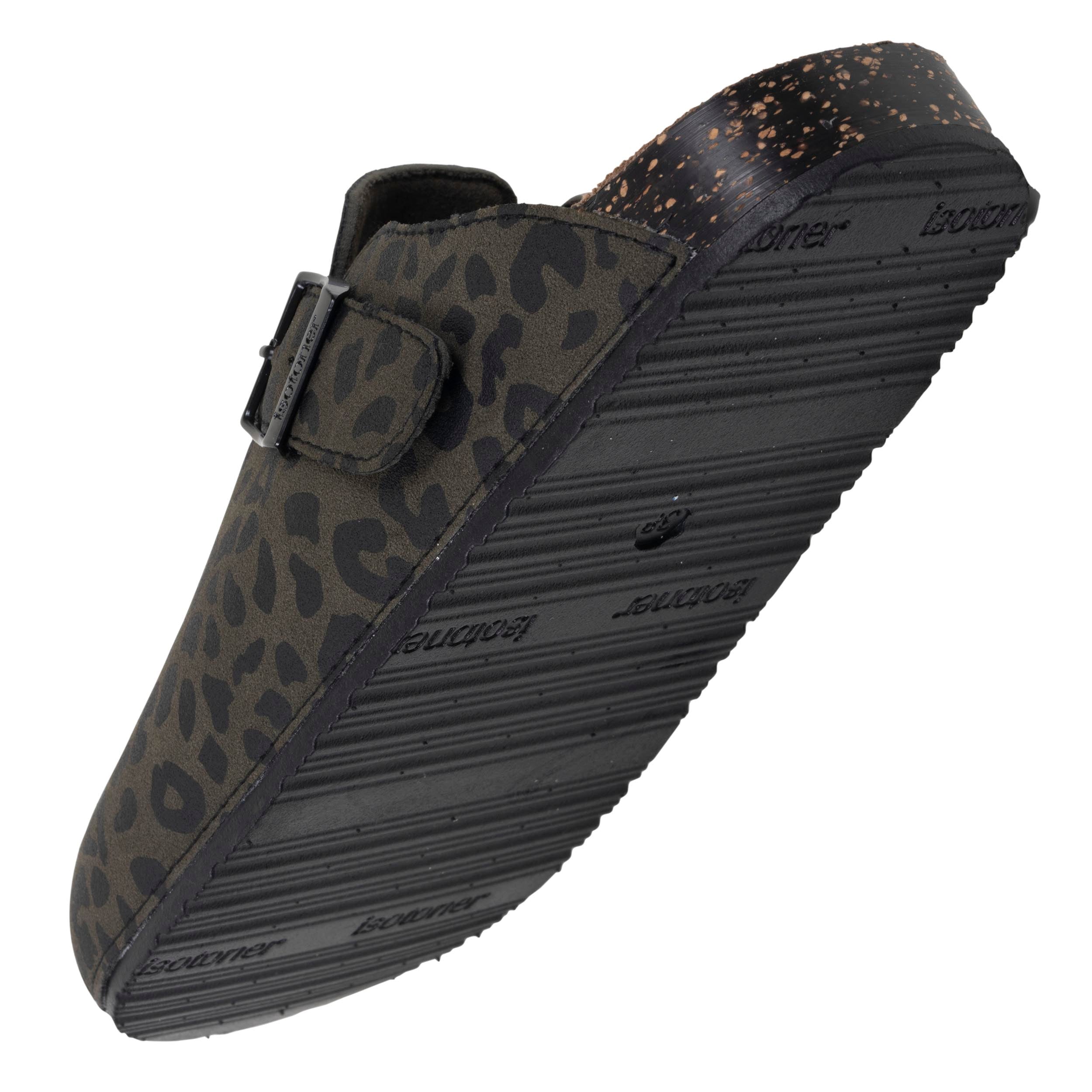 isotoner-mules-sabots-femme-kaki-l-opard image 5