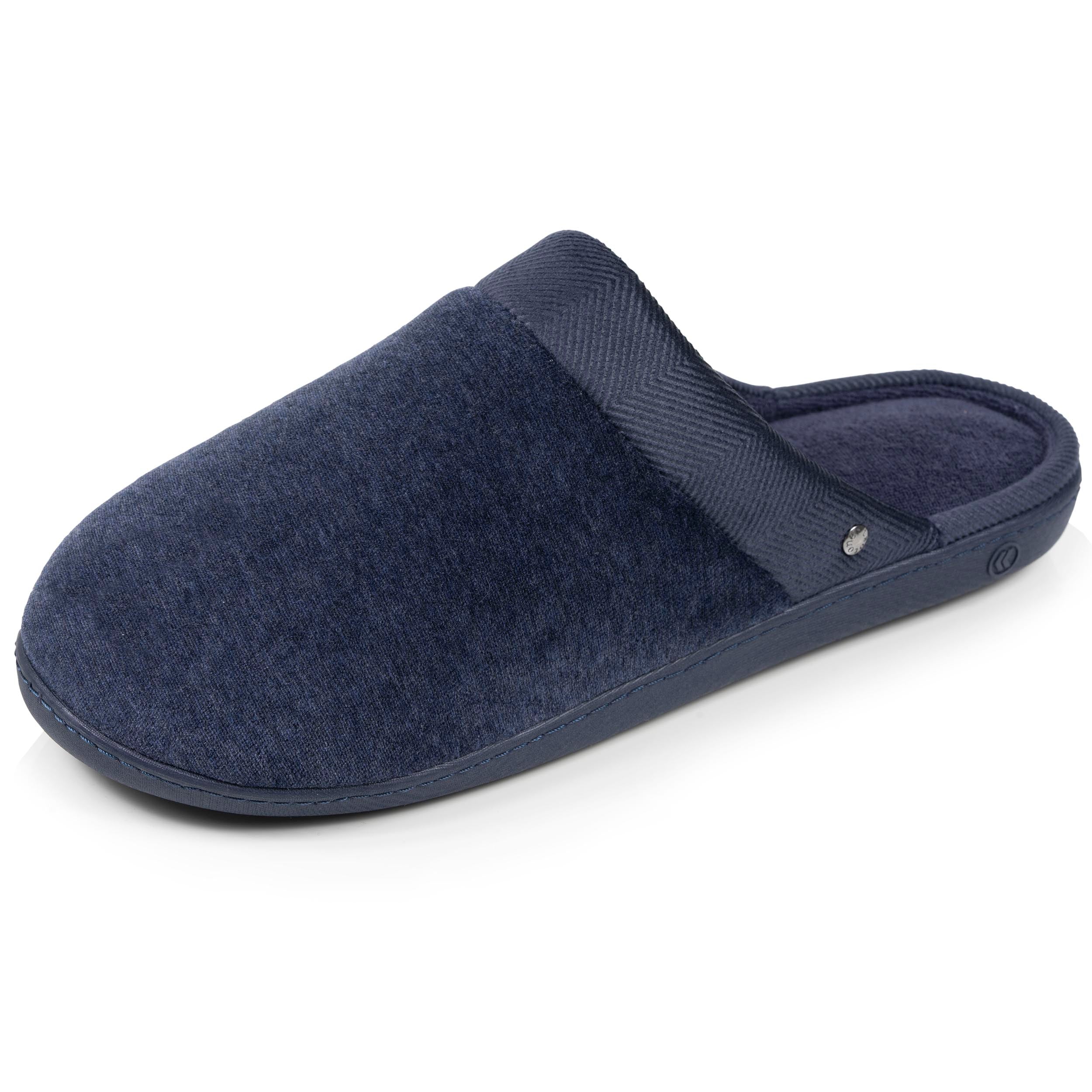isotoner-chaussons-mules-homme-marine-chin image 1