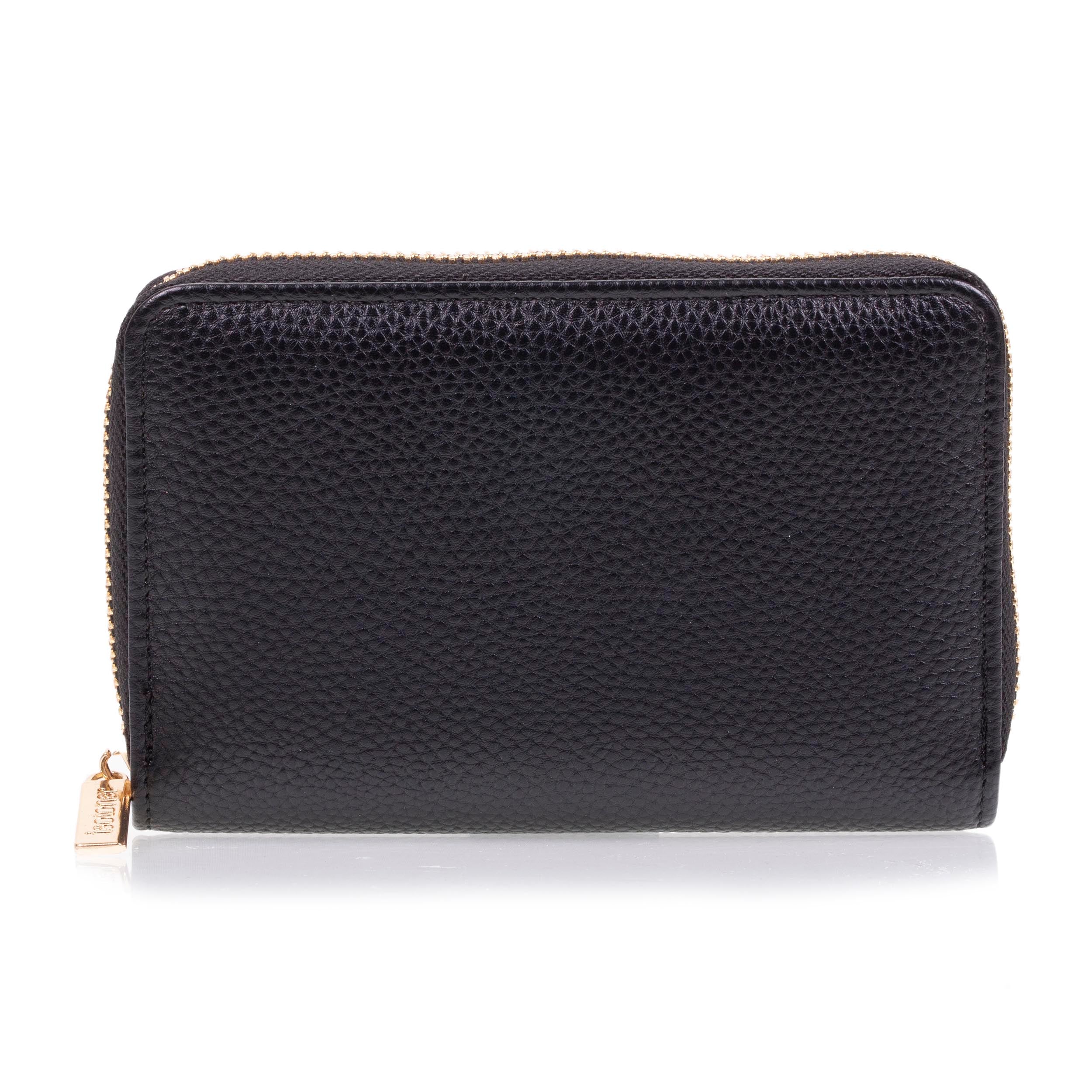 isotoner-portefeuille-femme-zipp-noir-simili-cuir-rfid image 3