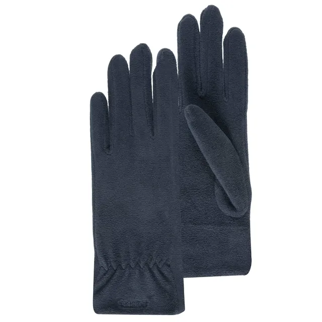 isotoner-gants-femme-polaire-stretch-marine image 1