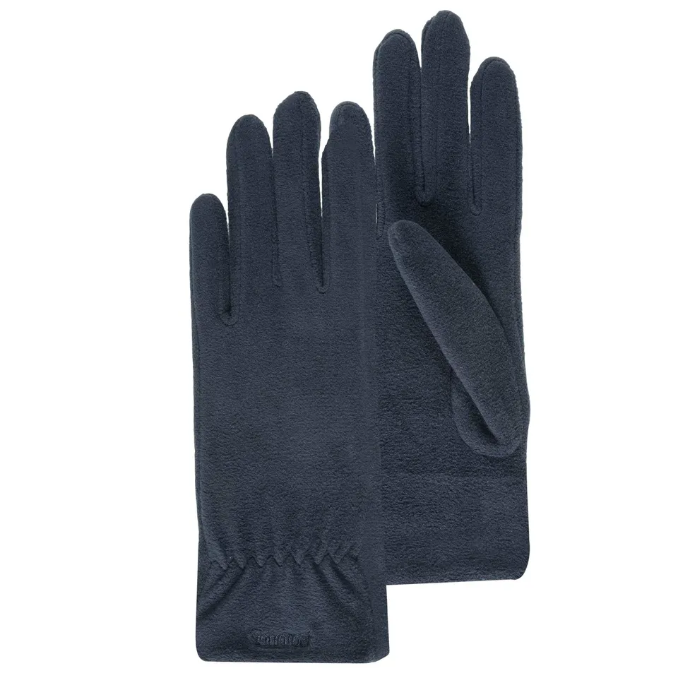 isotoner-gants-femme-polaire-stretch-marine image 1