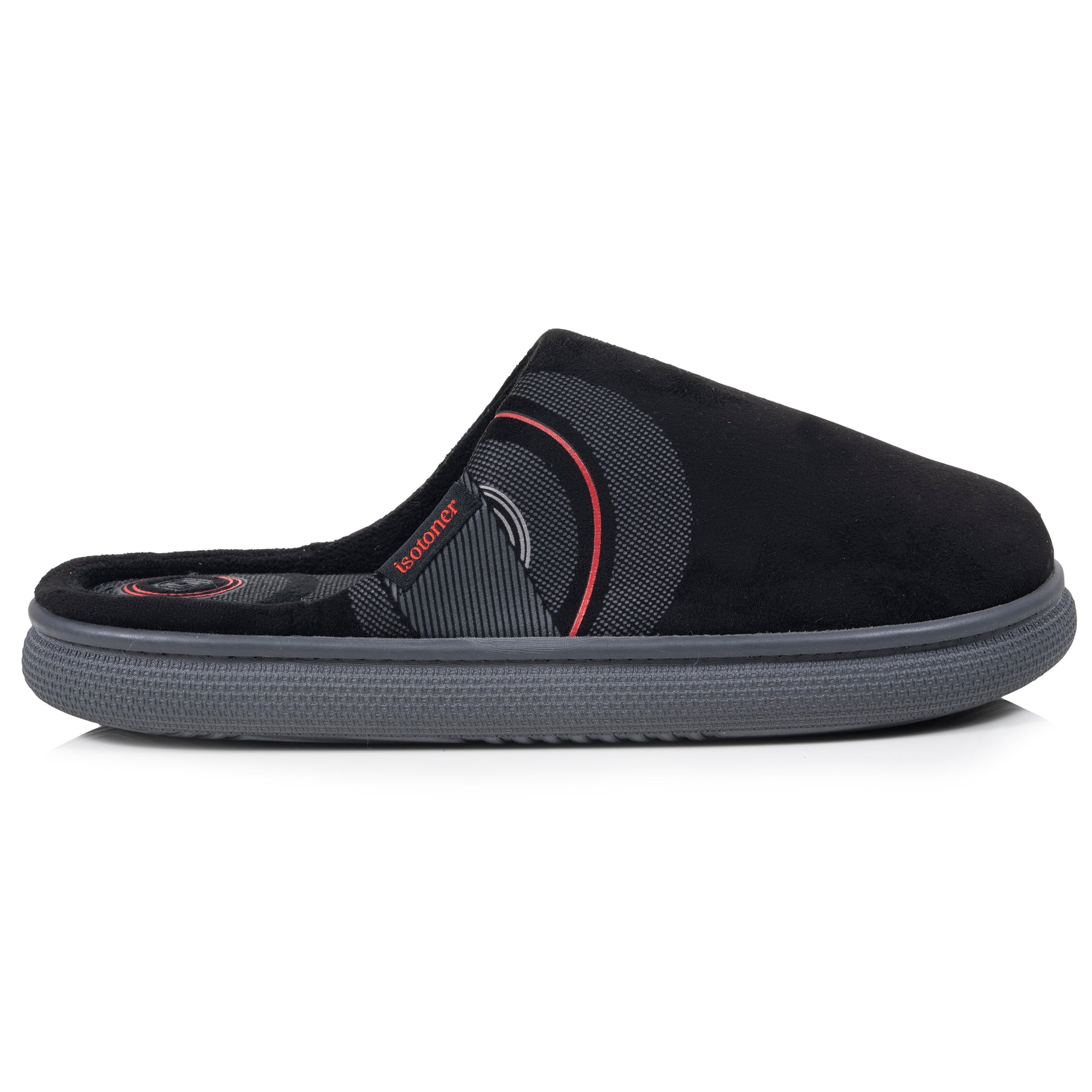 isotoner-chaussons-mules-homme-bloup-noir-graphite image 8