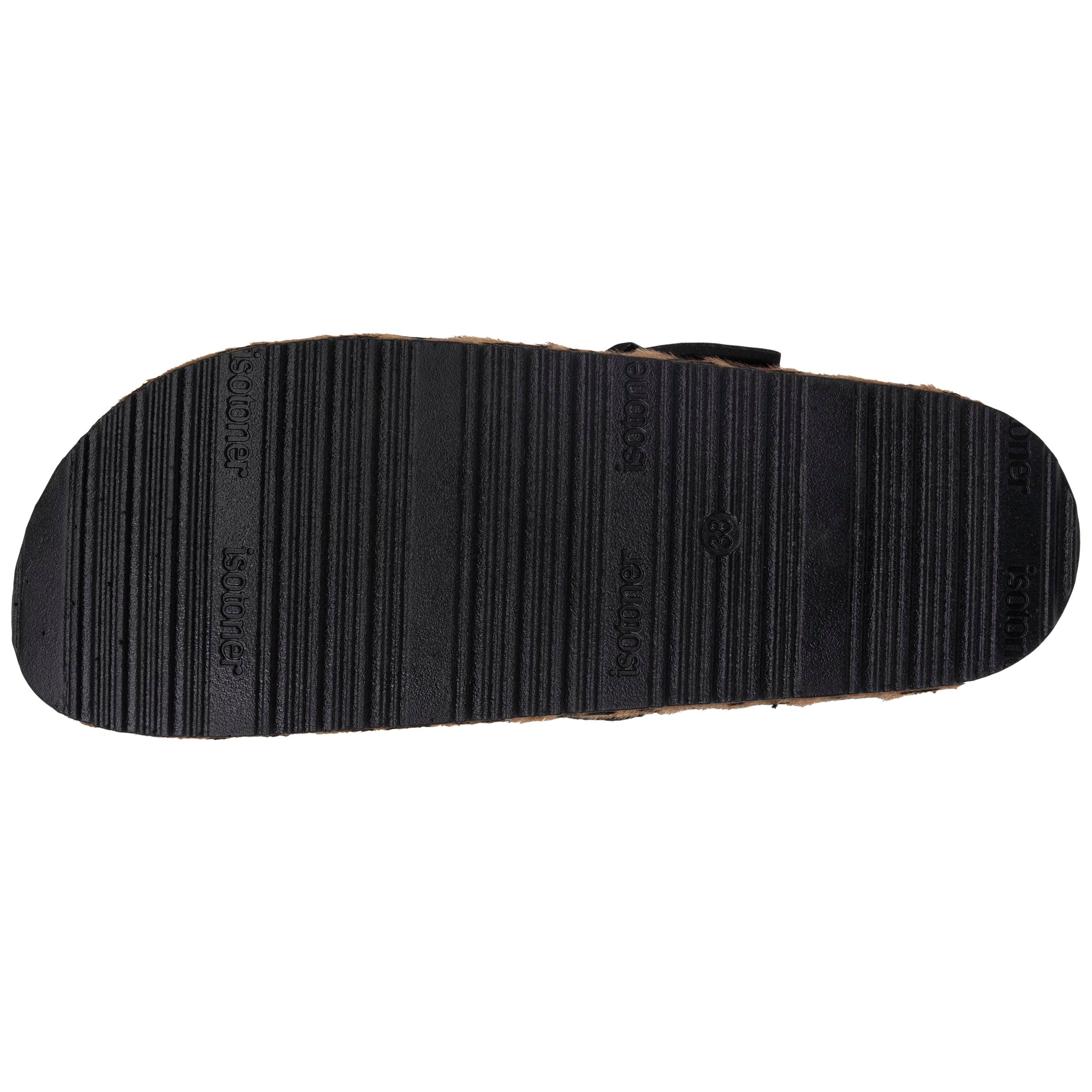isotoner-mules-sabots-femme-l-opard-noir-confort-xtra-flex image 5