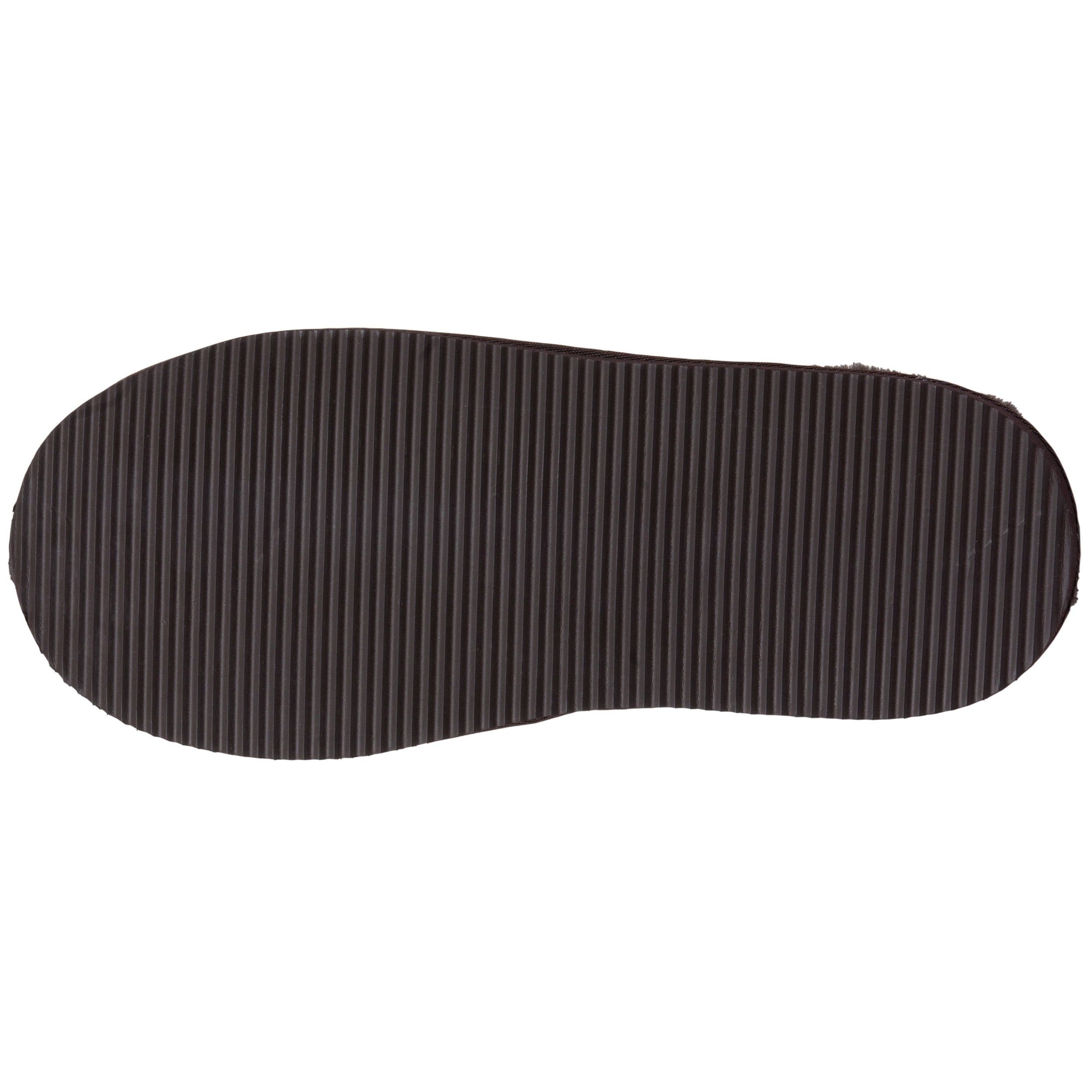 isotoner-chaussons-mules-homme-cuir-chocolat image 5