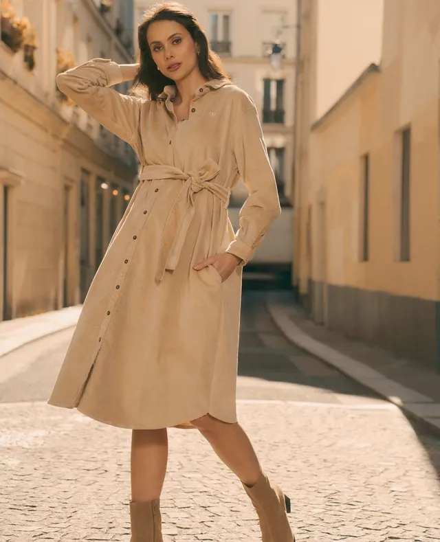 cache-c-ur-robe-de-maternit-jude-noisette-velours-milleraies-allaitement image 1