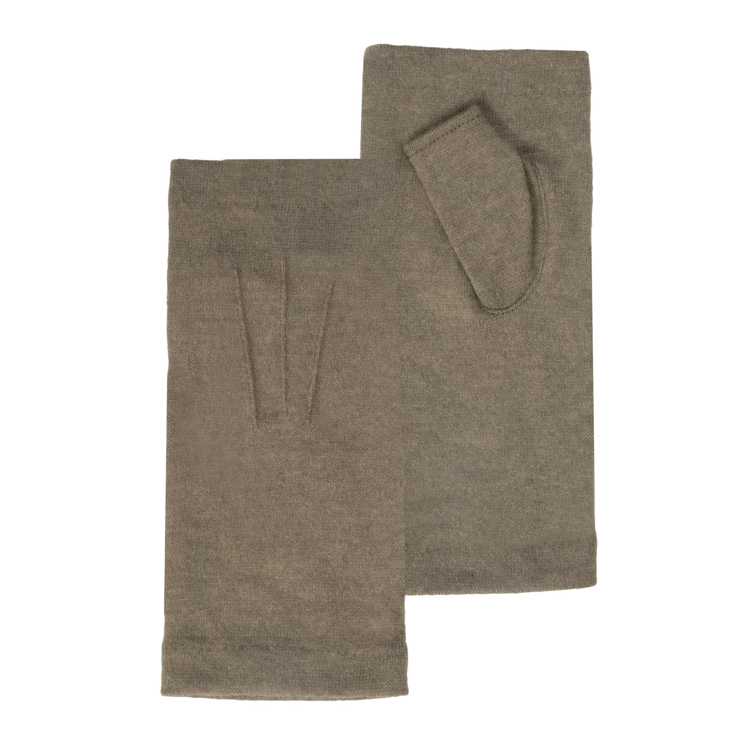 isotoner-mitaines-femme-laine-kaki-mitaine-longue-taille-unique image 1