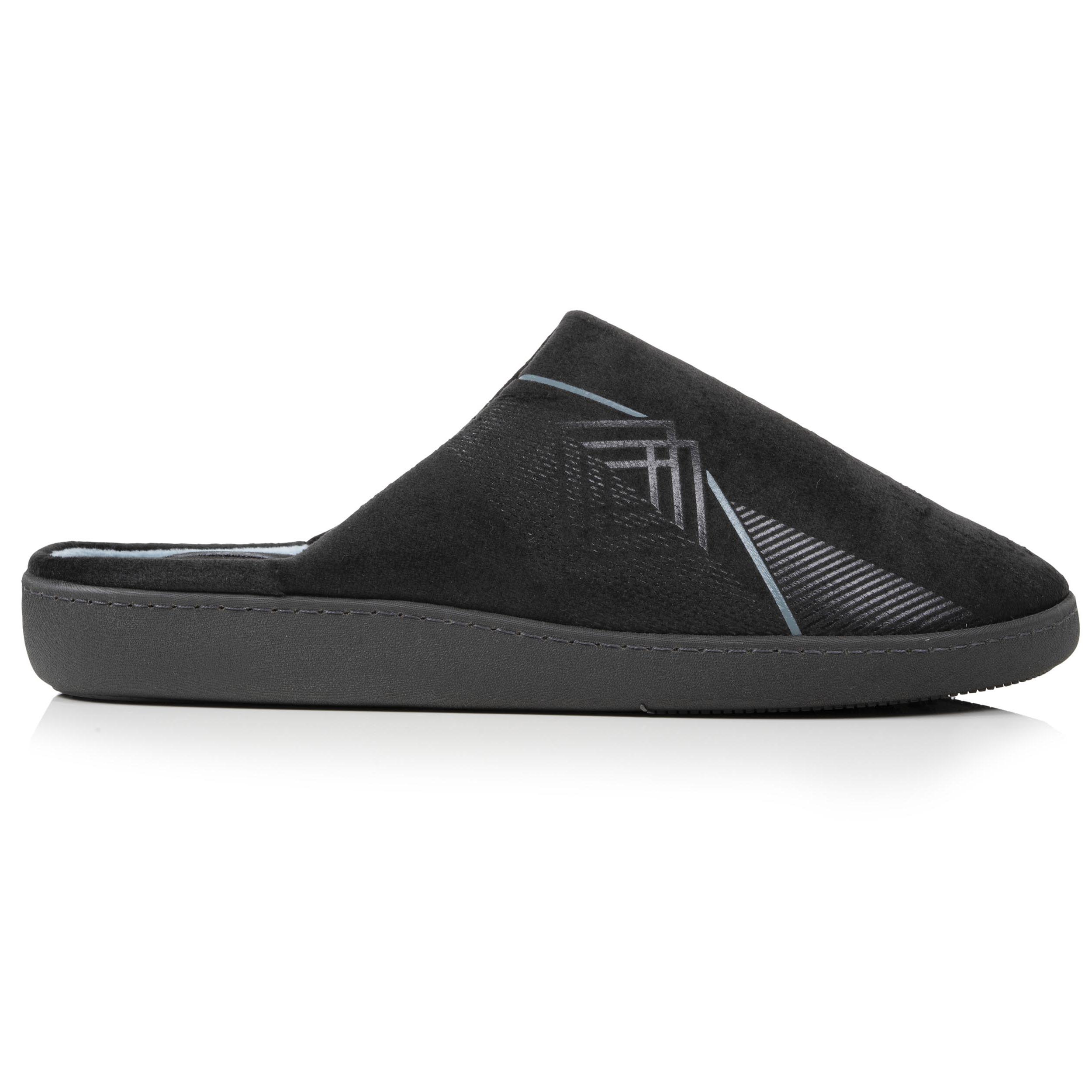 isotoner-chaussons-mules-homme-gris-diamant image 8