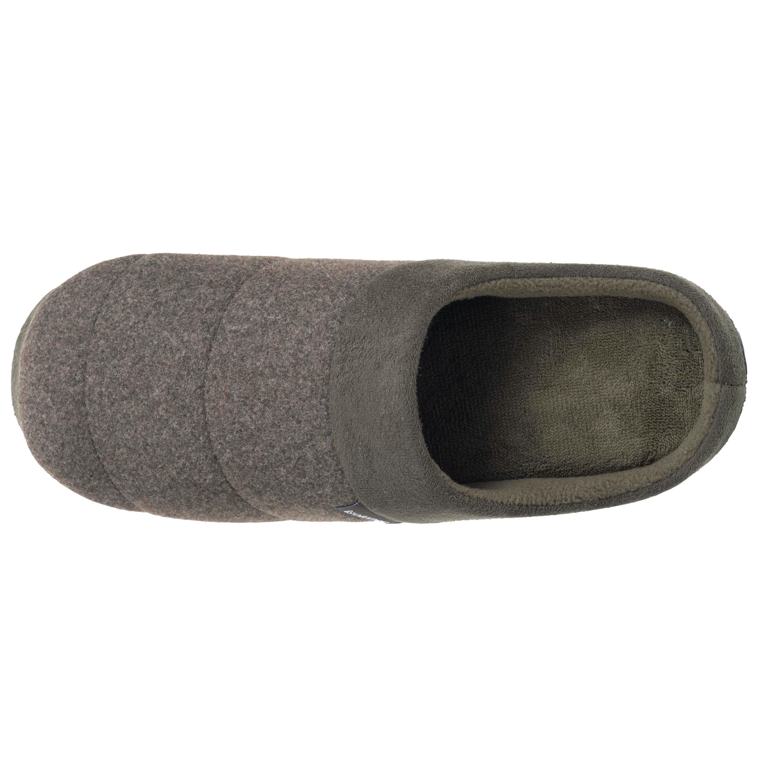 isotoner-chaussons-mules-homme-polaire-kaki-chin image 3