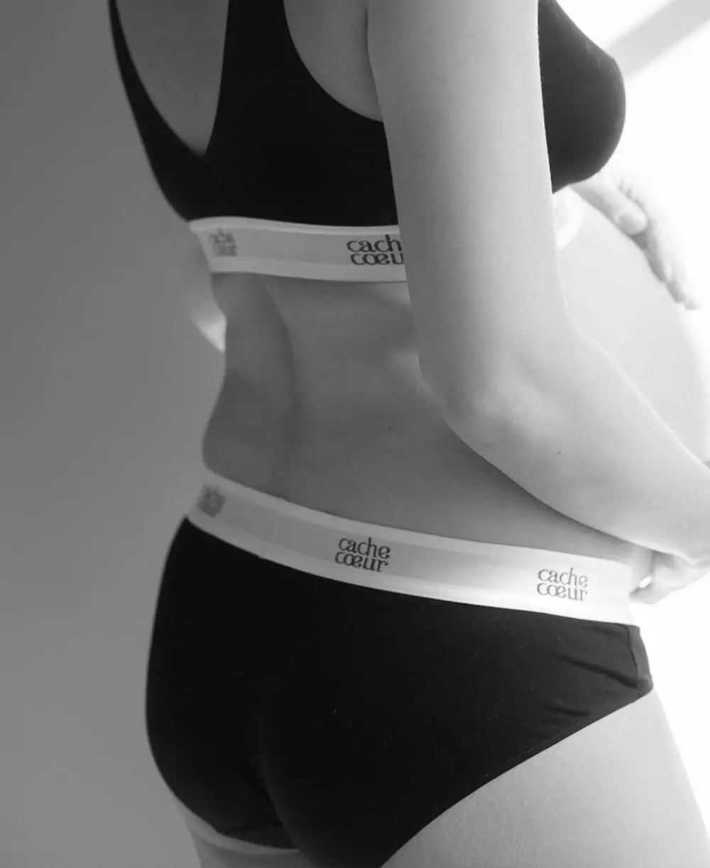 cache-c-ur-life-shorty-de-grossesse-sans-coutures-noir image 5
