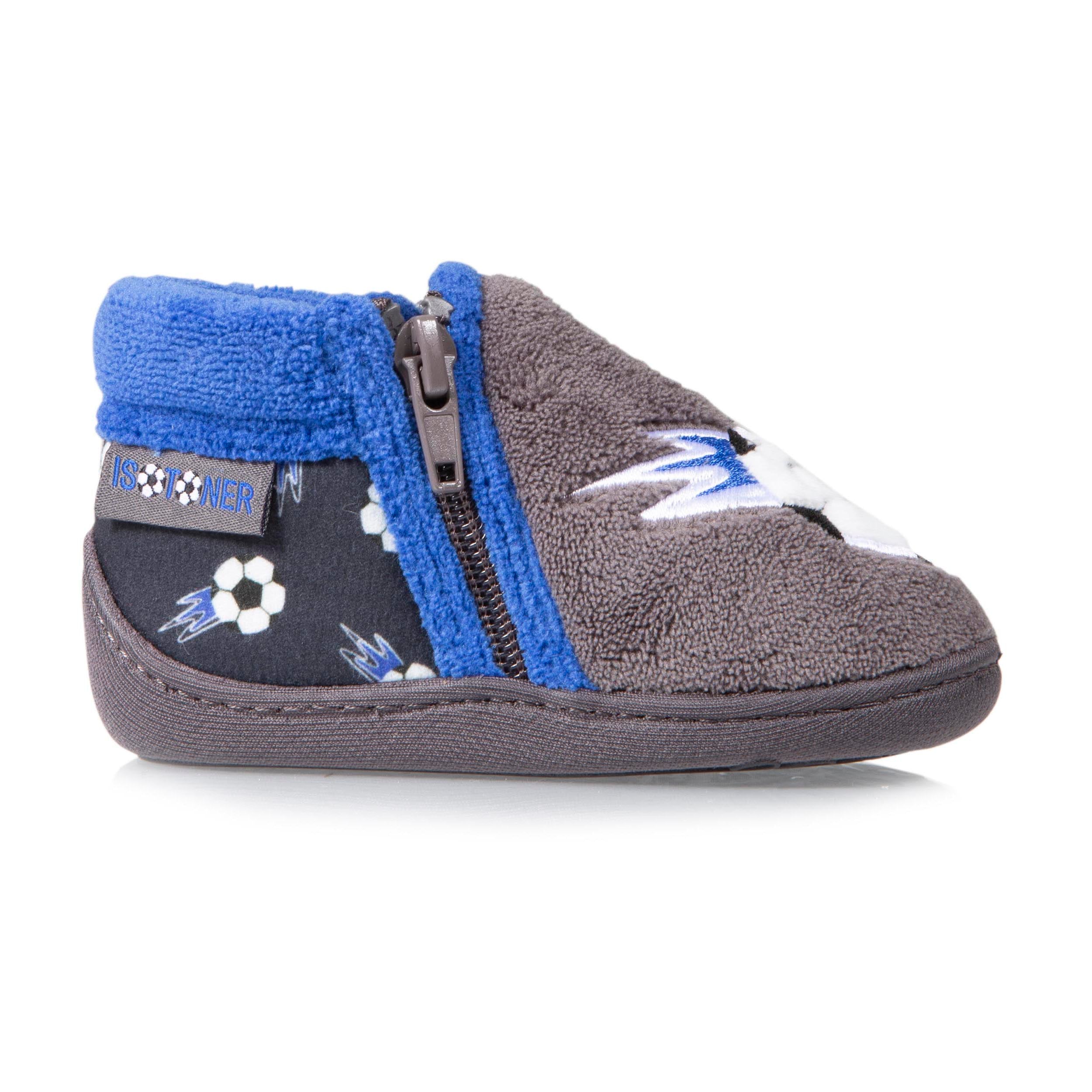 isotoner-chaussons-bottillons-zip-b-b-foot-gris image 8