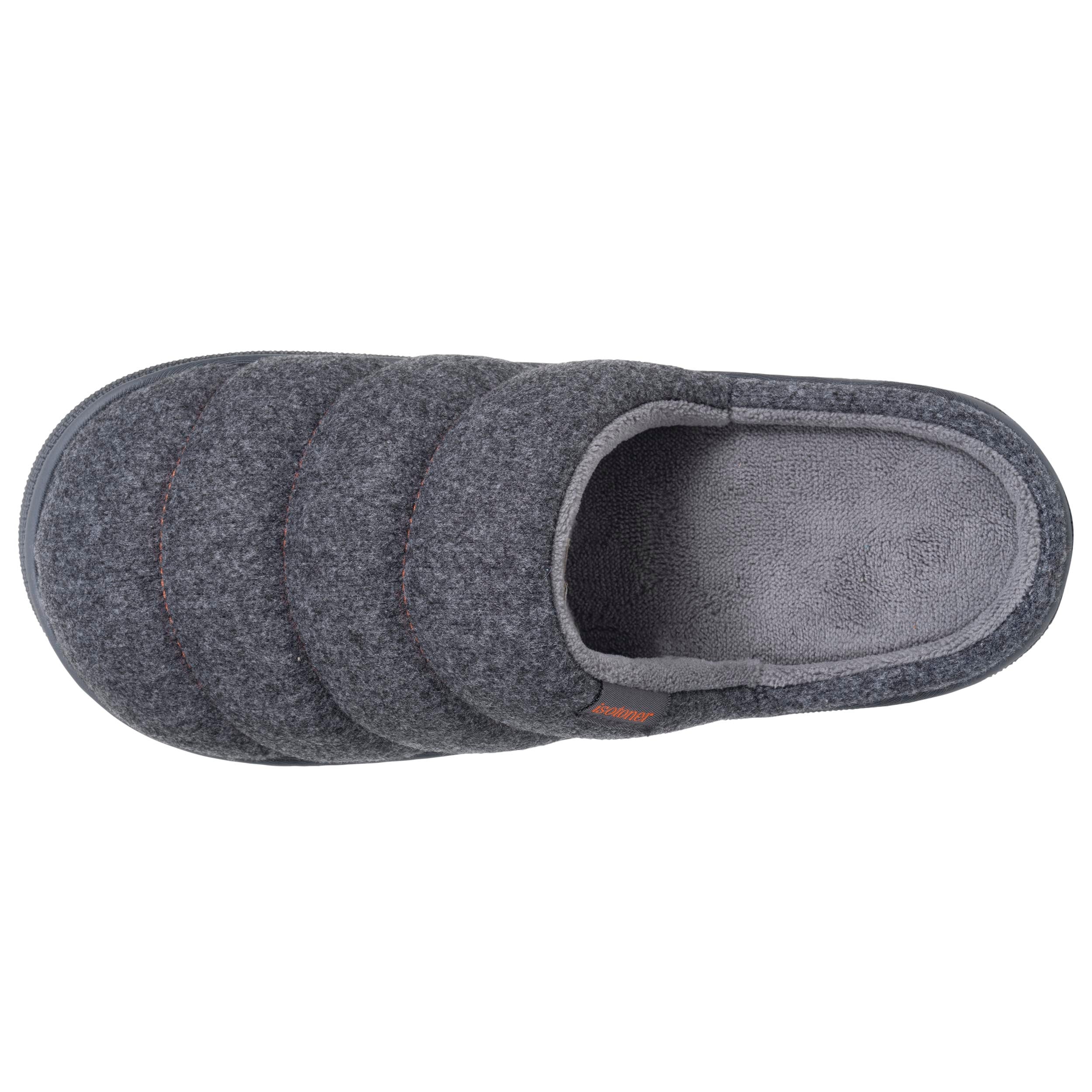 isotoner-chaussons-mules-homme-bloup-chin-gris image 3
