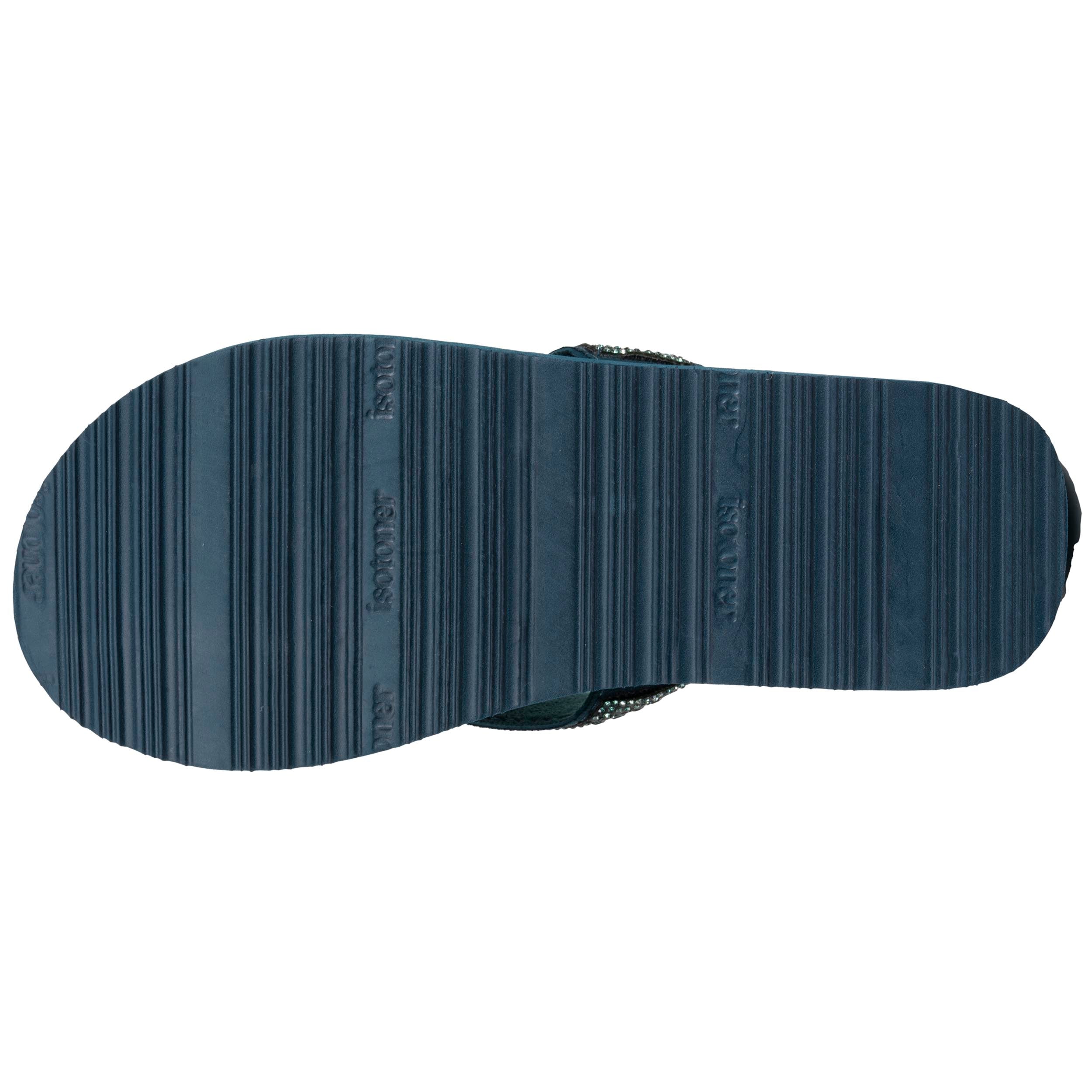 isotoner-tongs-femme-yoga-confort-vert-canard image 5