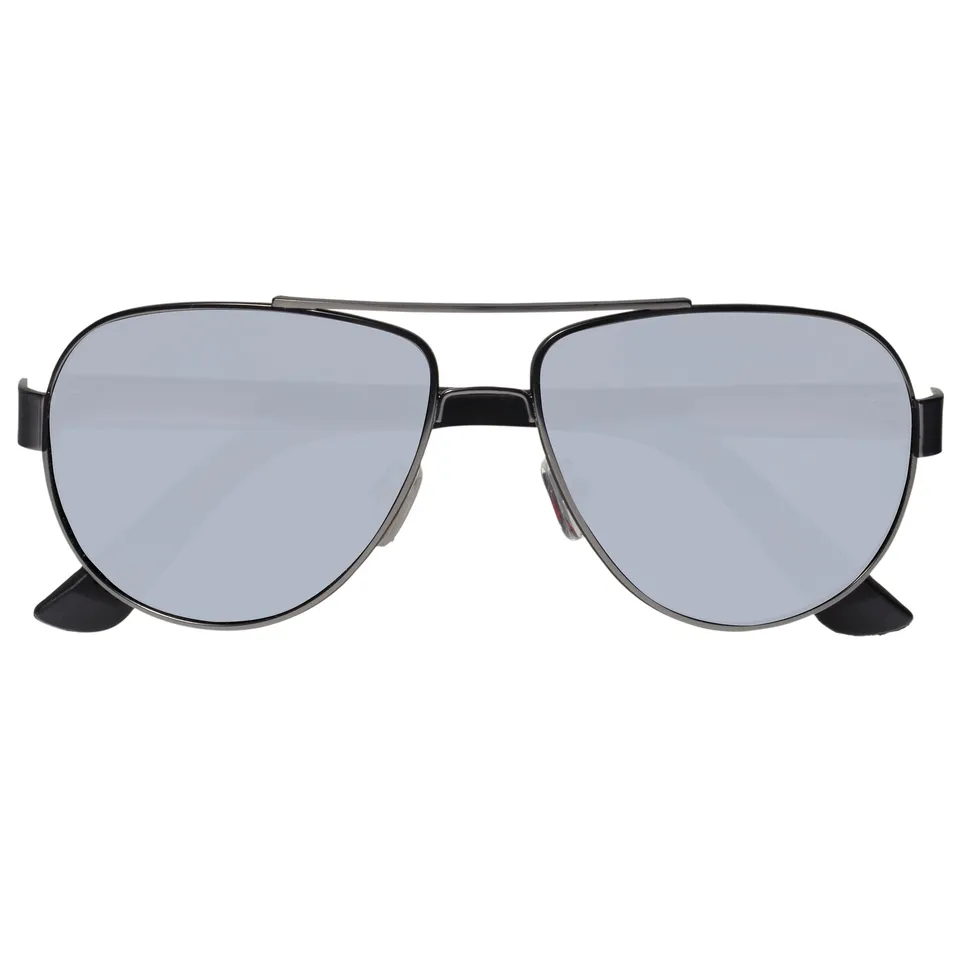 isotoner-lunettes-de-soleil-homme-noir-m-tallique-pilote-polaris image 1