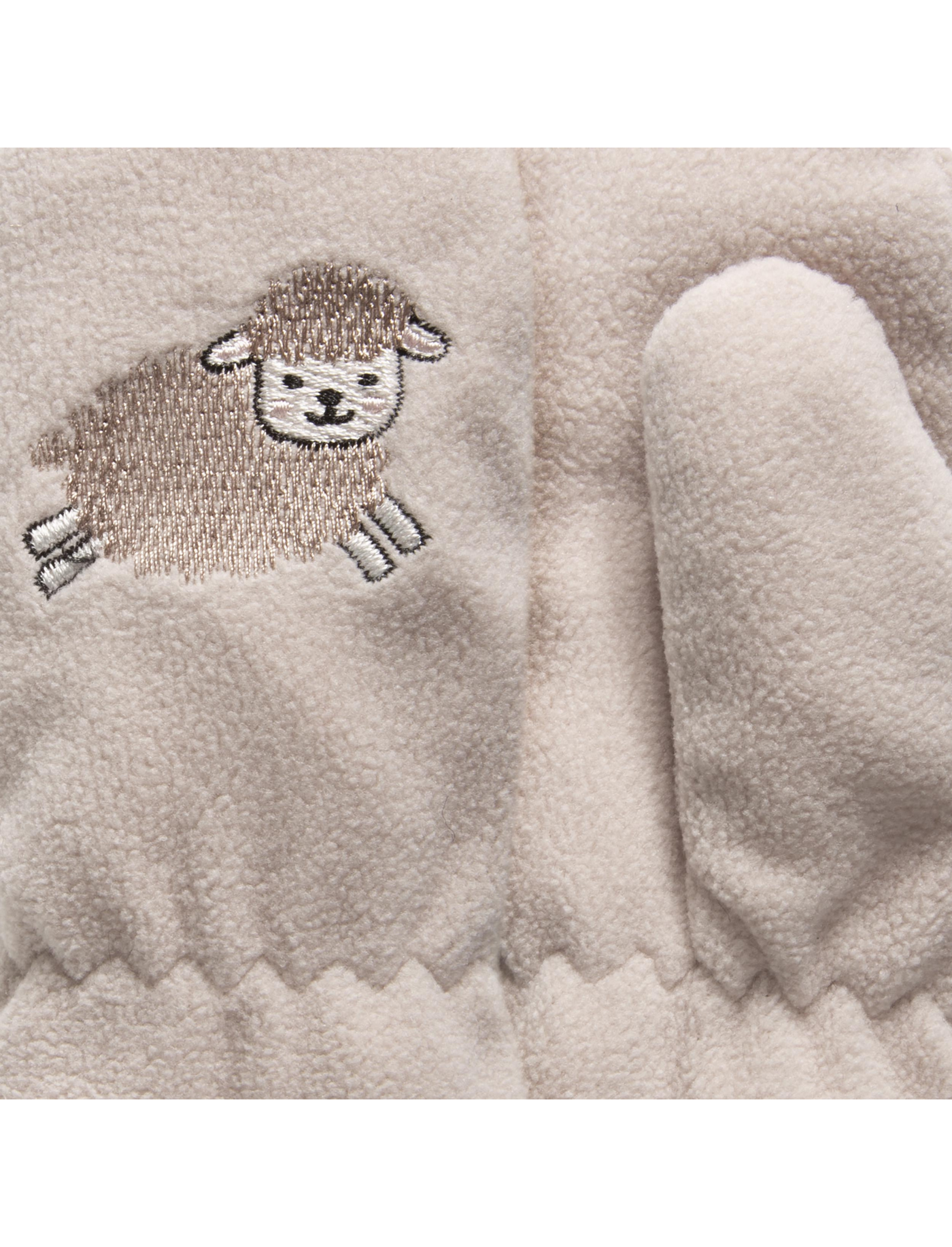 isotoner-moufles-enfant-2-4-ans-polaire-mouton-beige image 7