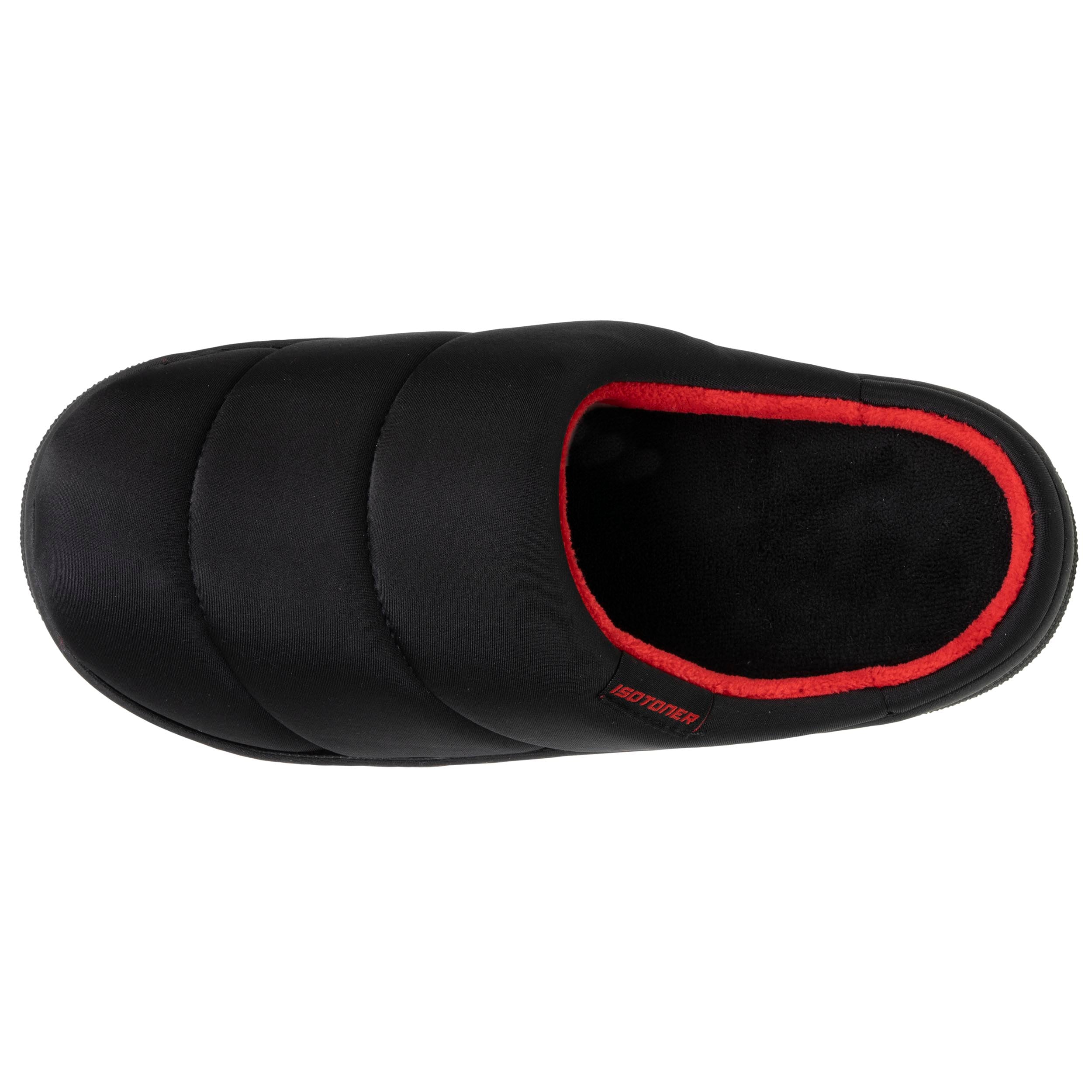 isotoner-chaussons-mules-homme-bloup-noir image 2