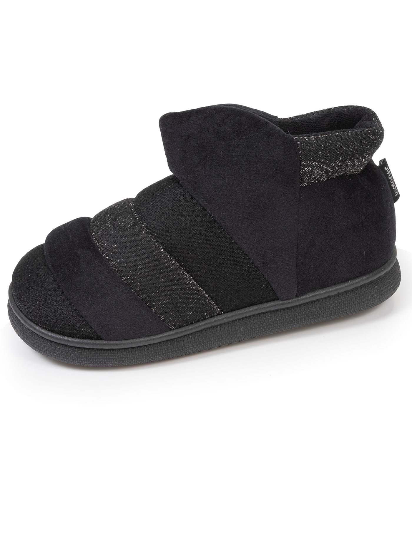 isotoner-chaussons-bottillons-femme-bloup-noir-velours image 6