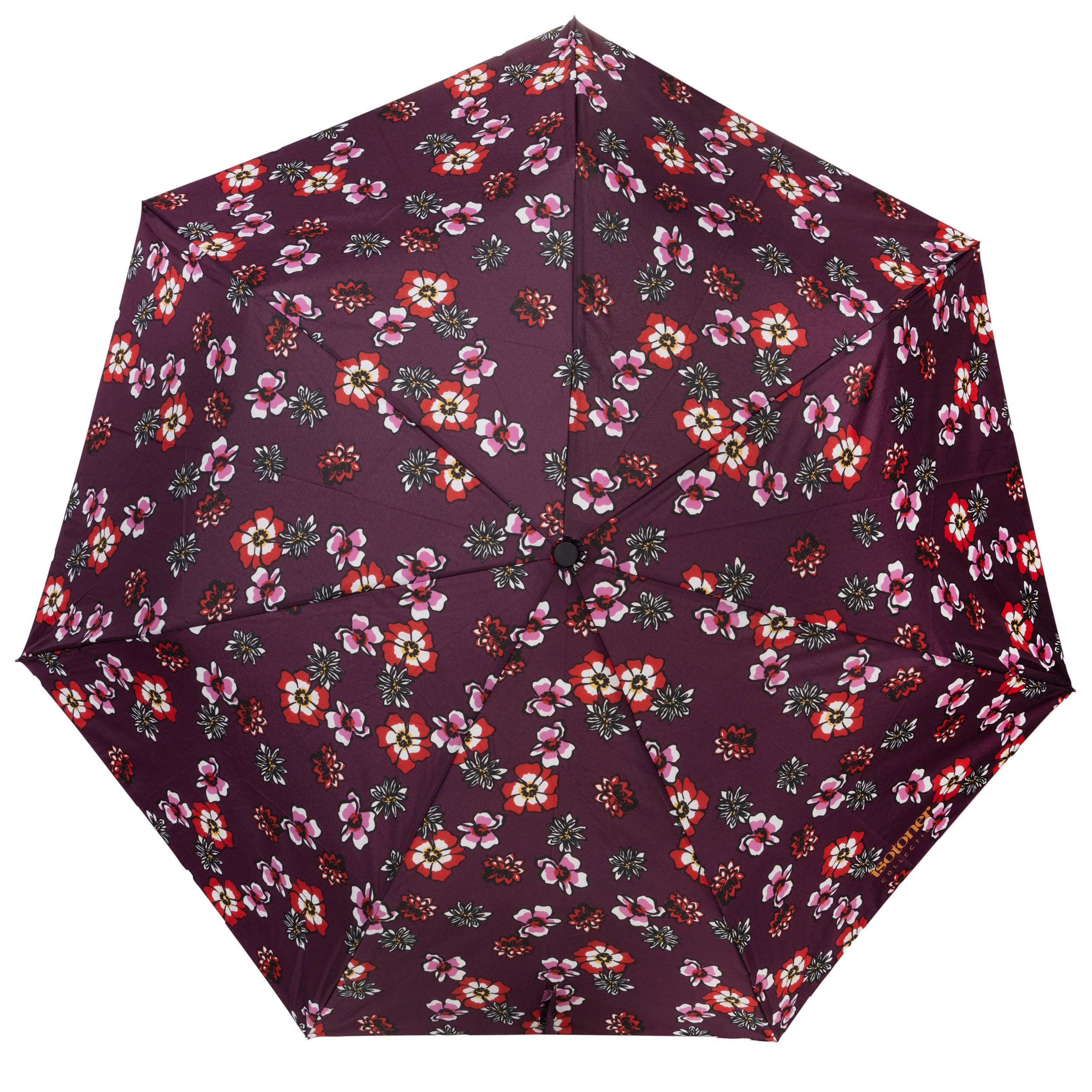 isotoner-parapluie-auto-fleurs-pens-es-7-baleines image 3