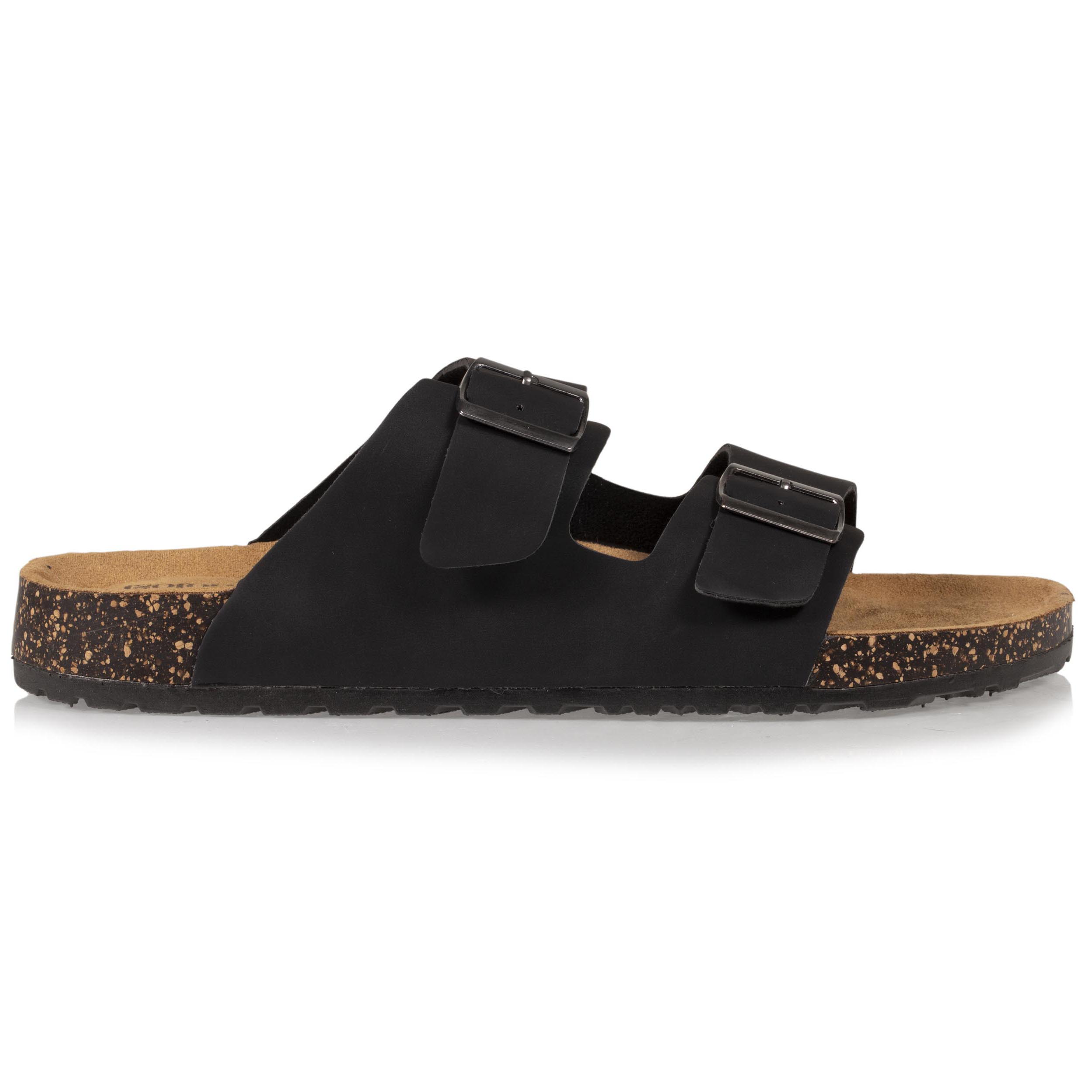 isotoner-mules-sandales-homme-double-bride-noir-everywear image 8