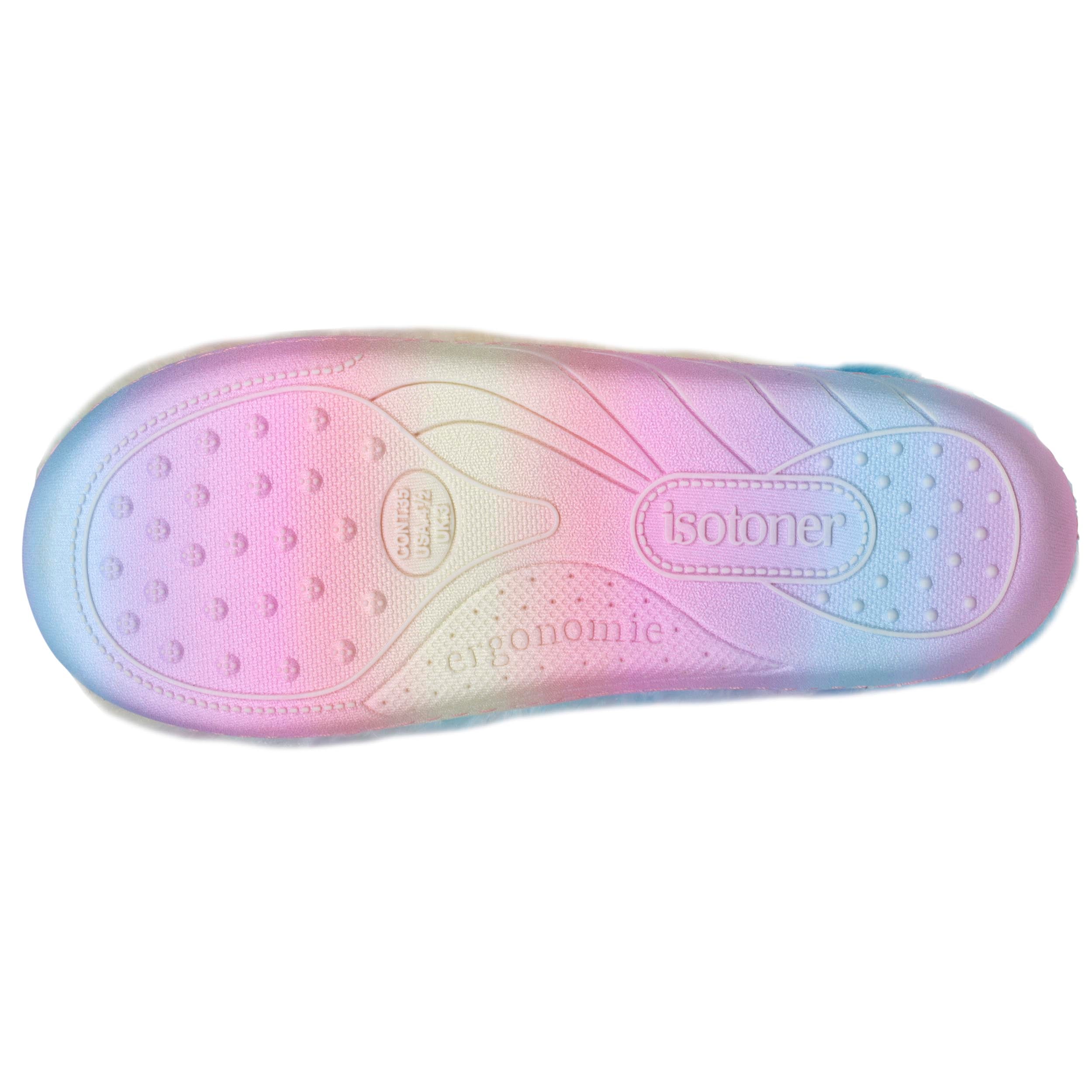 isotoner-chaussons-mules-junior-multico-rose image 4