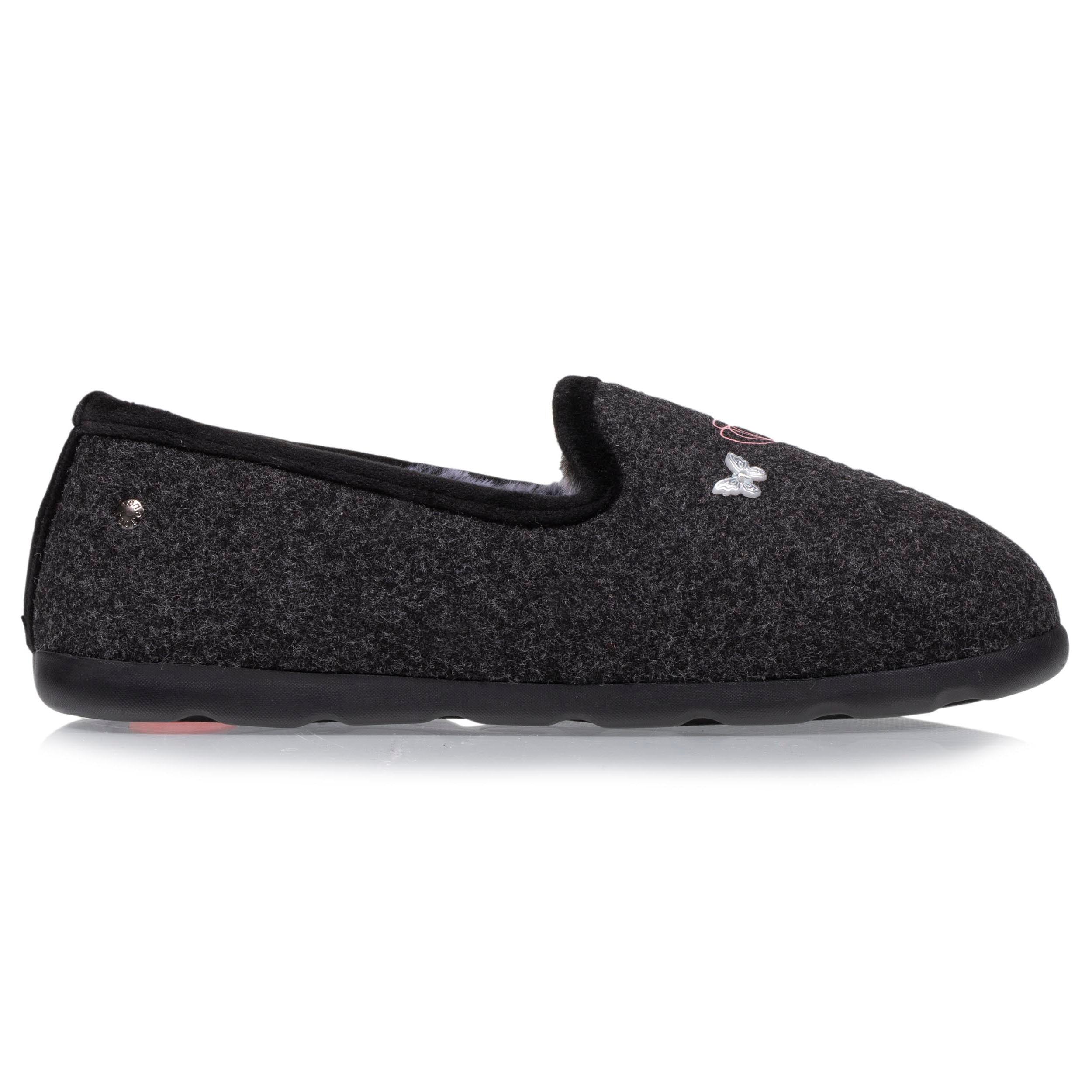 isotoner-chausson-slippers-femme-gris-dessin-everywear image 8