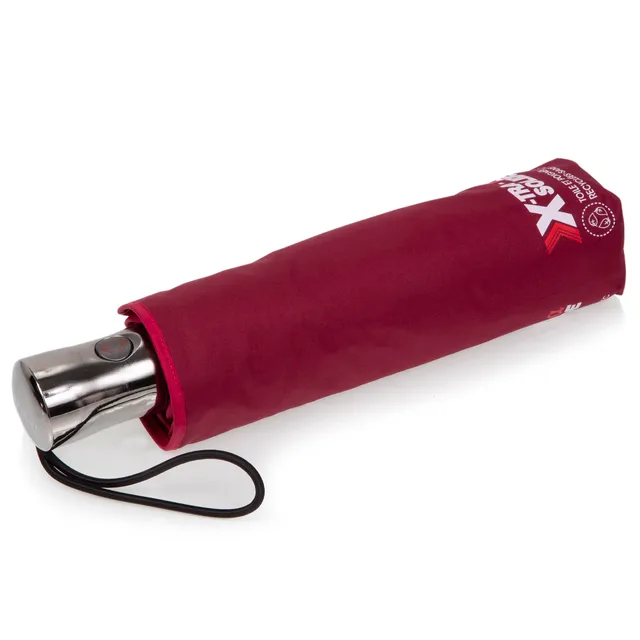 isotoner-parapluie-x-tra-solide-28-cm-bordeaux-liser-automatique image 1