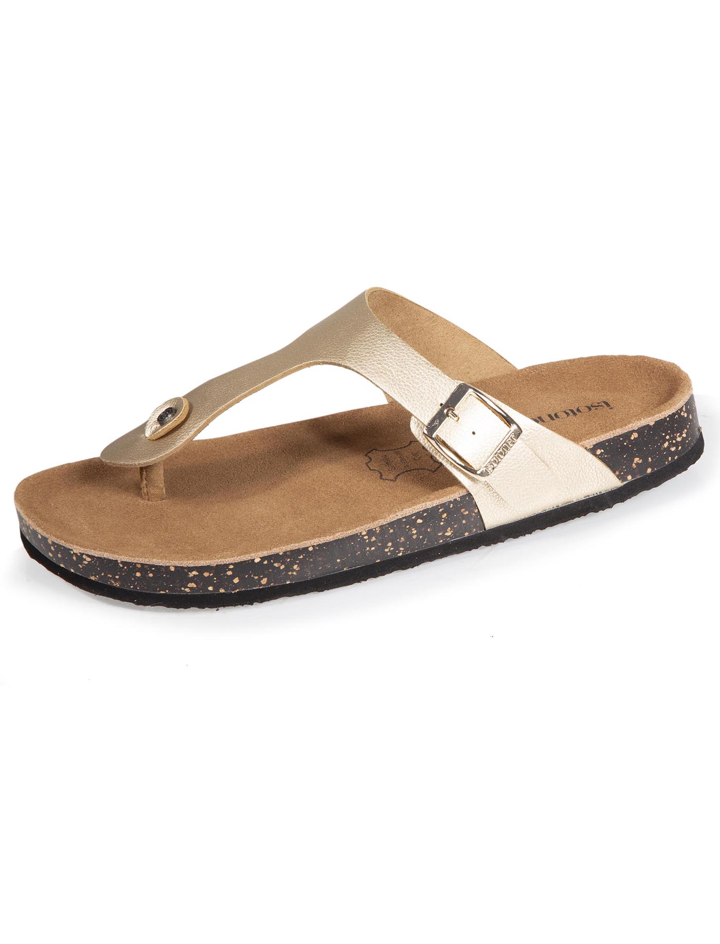 isotoner-mules-sandales-femme-bride-dor-everywear image 6