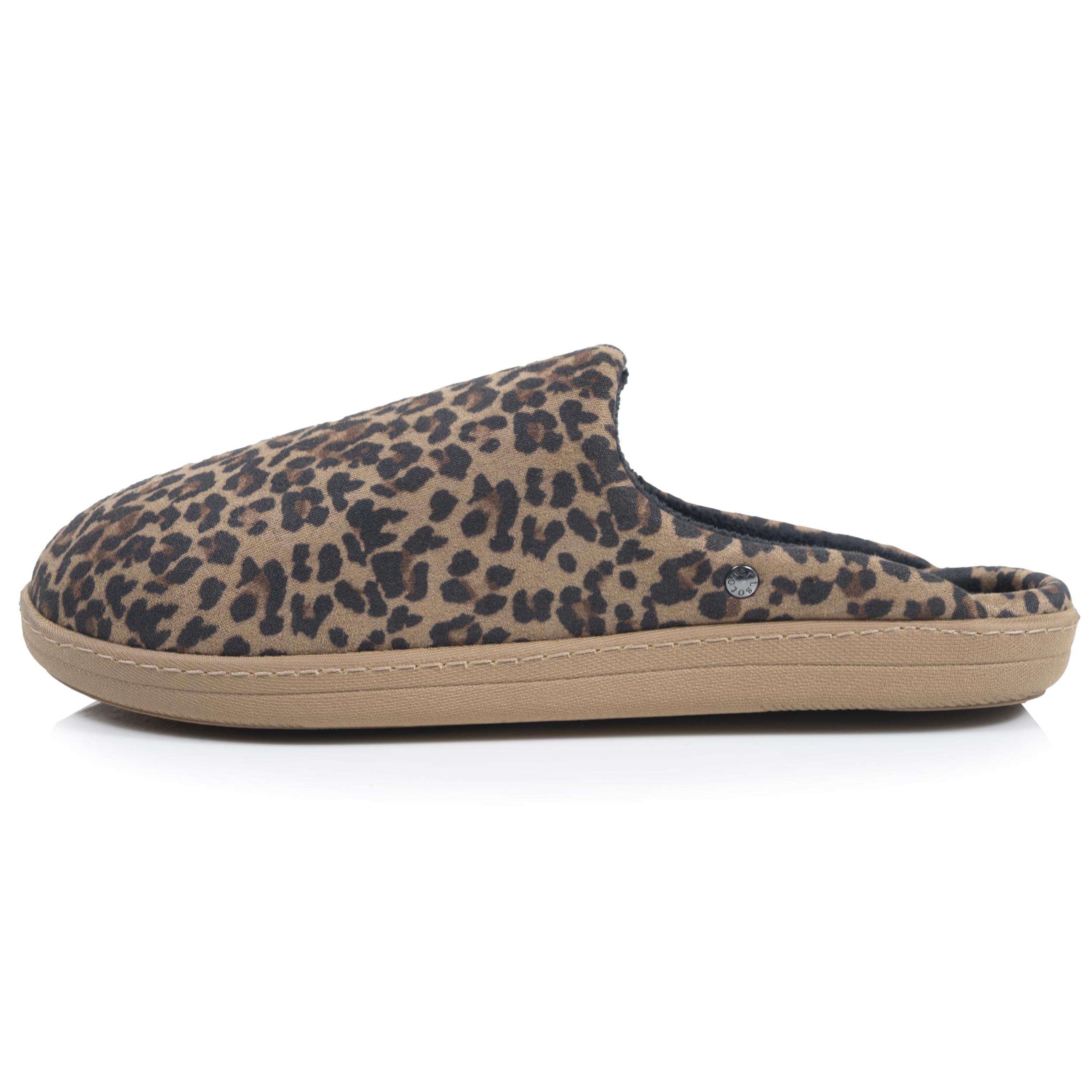 isotoner-mules-femme-l-opard-beige-fonc-m-moire-de-forme image 4
