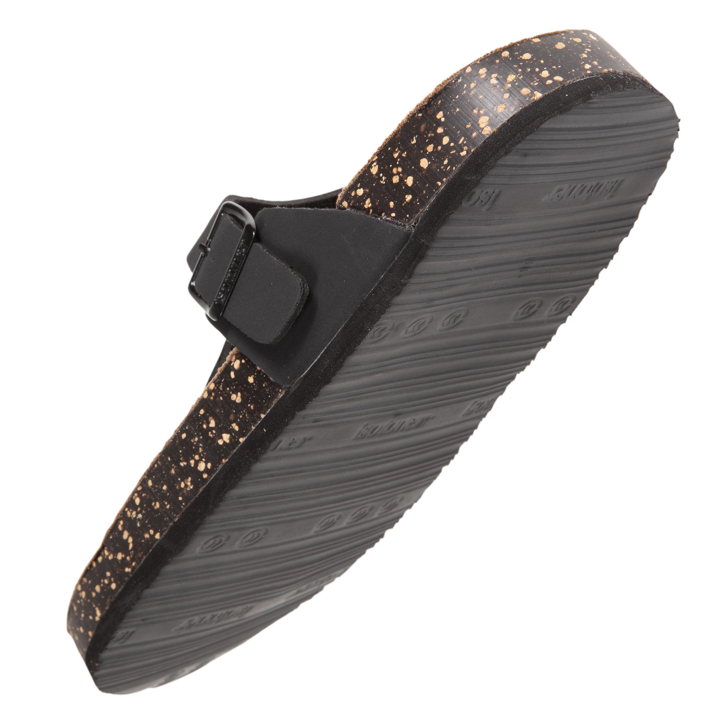 isotoner-mules-tongs-femme-bride-r-glable-noir image 5