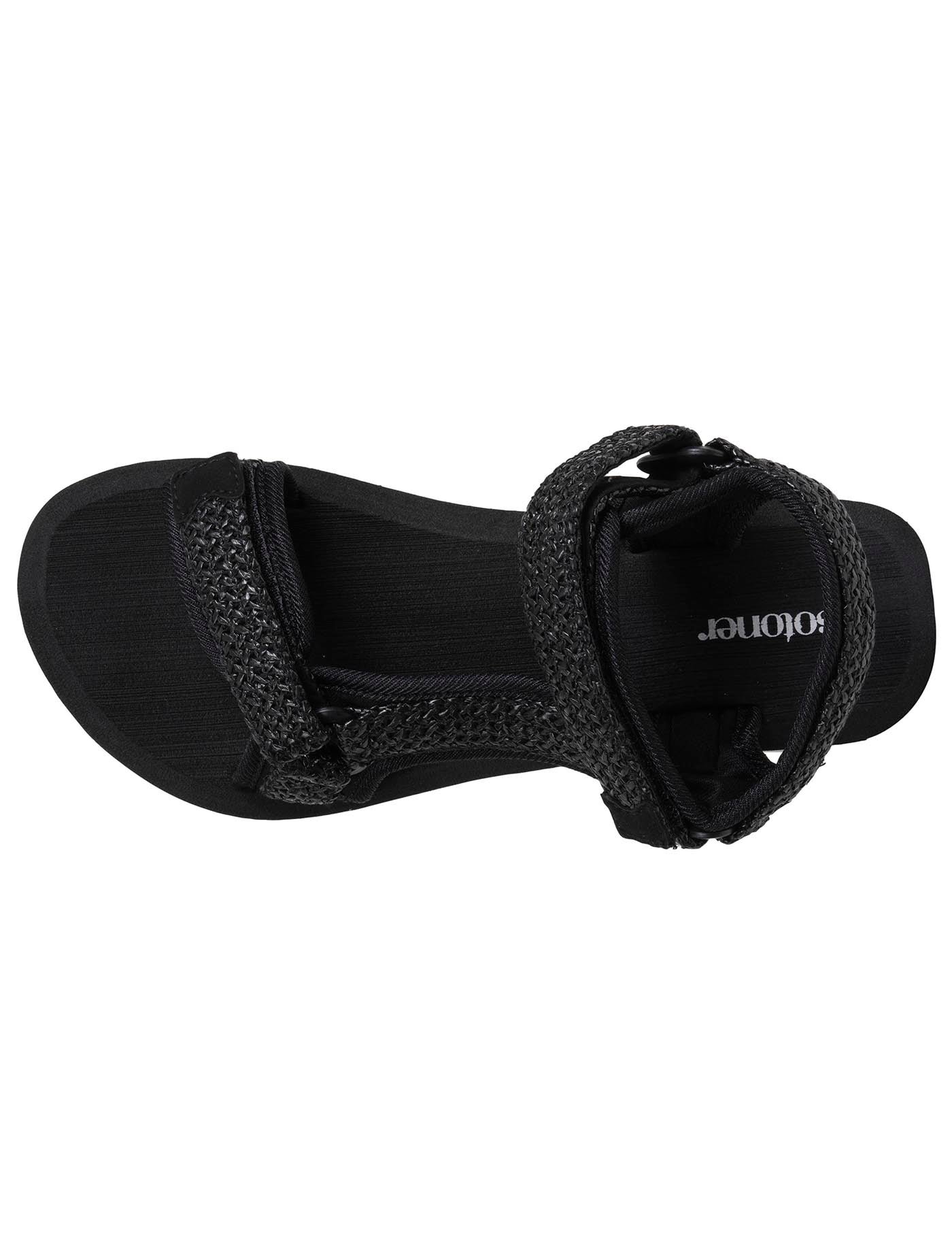 isotoner-sandales-femme-sport-talon-noir image 7