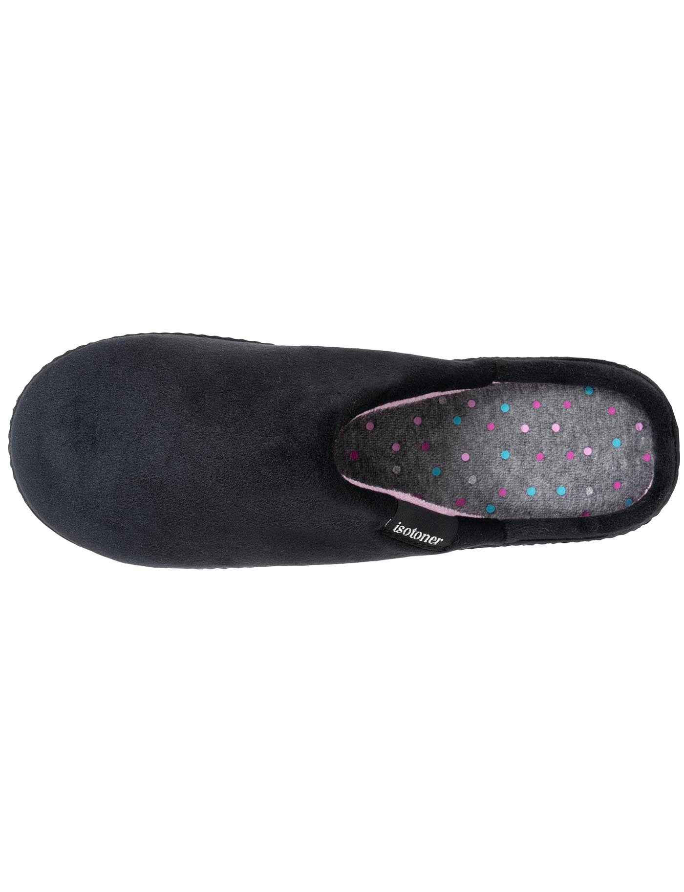 isotoner-mules-femme-ergonomiques-noir-microvelours image 7