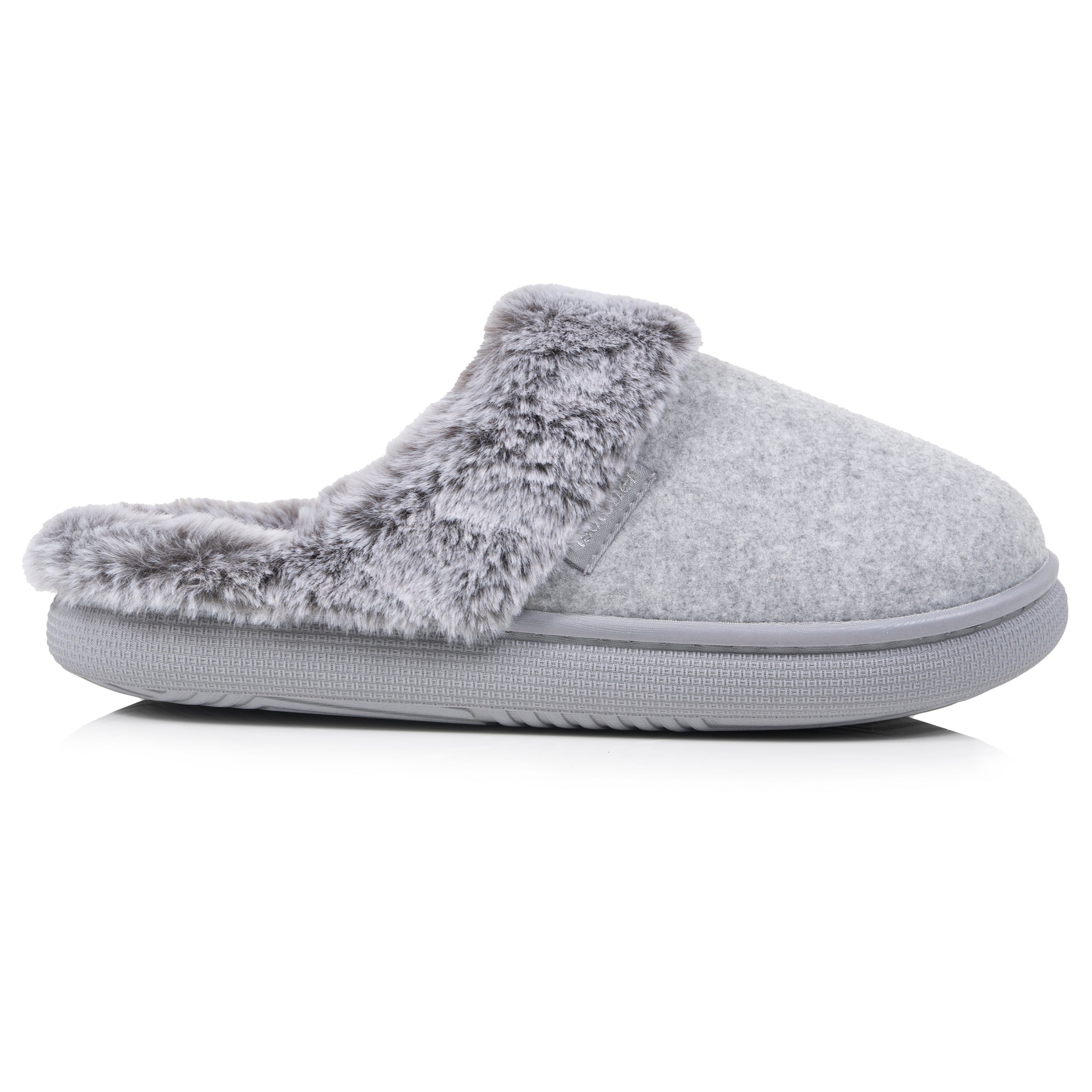 isotoner-chaussons-mules-femme-bloup-gris-chin image 8