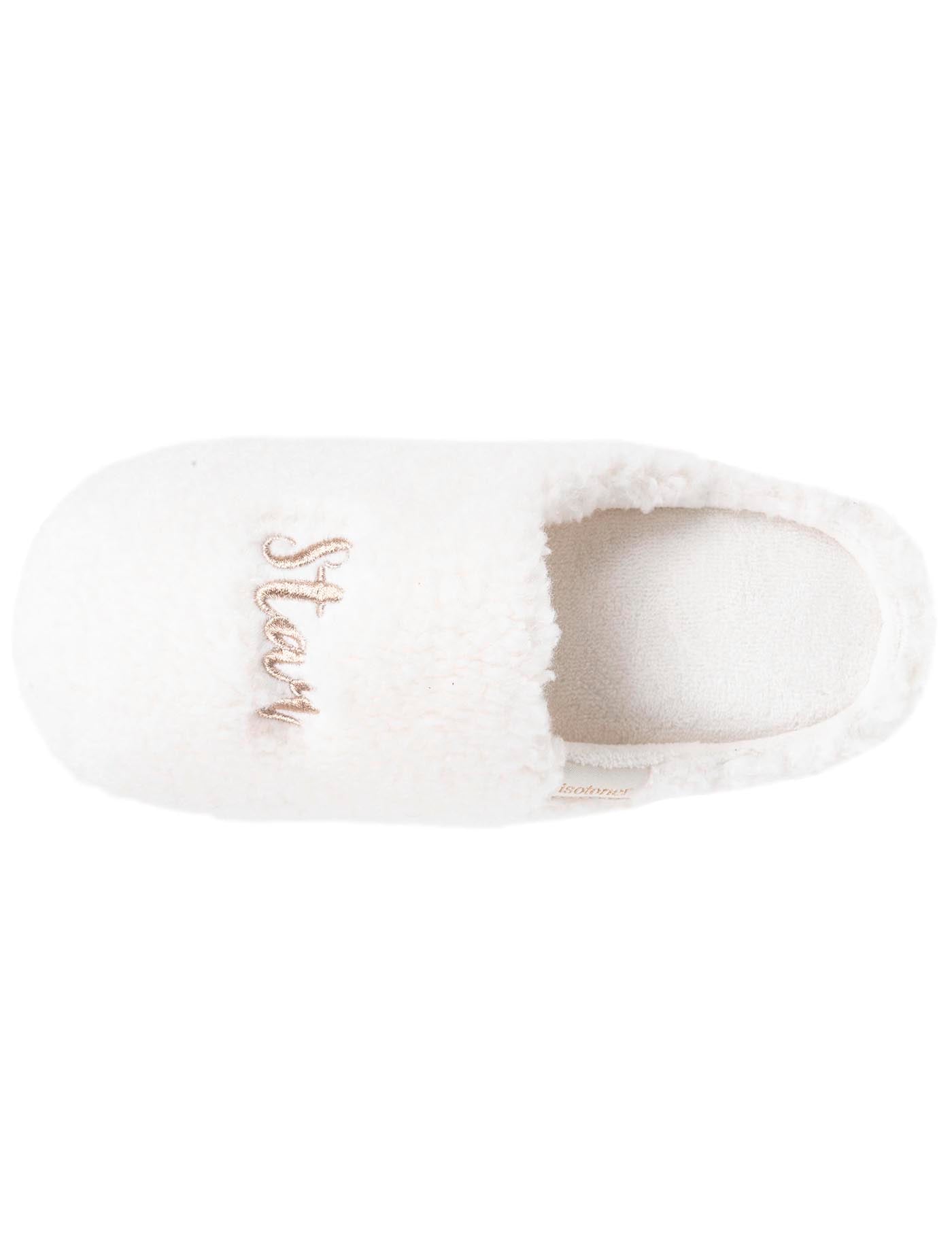 isotoner-chaussons-mules-femme-bloup-ivoire image 7