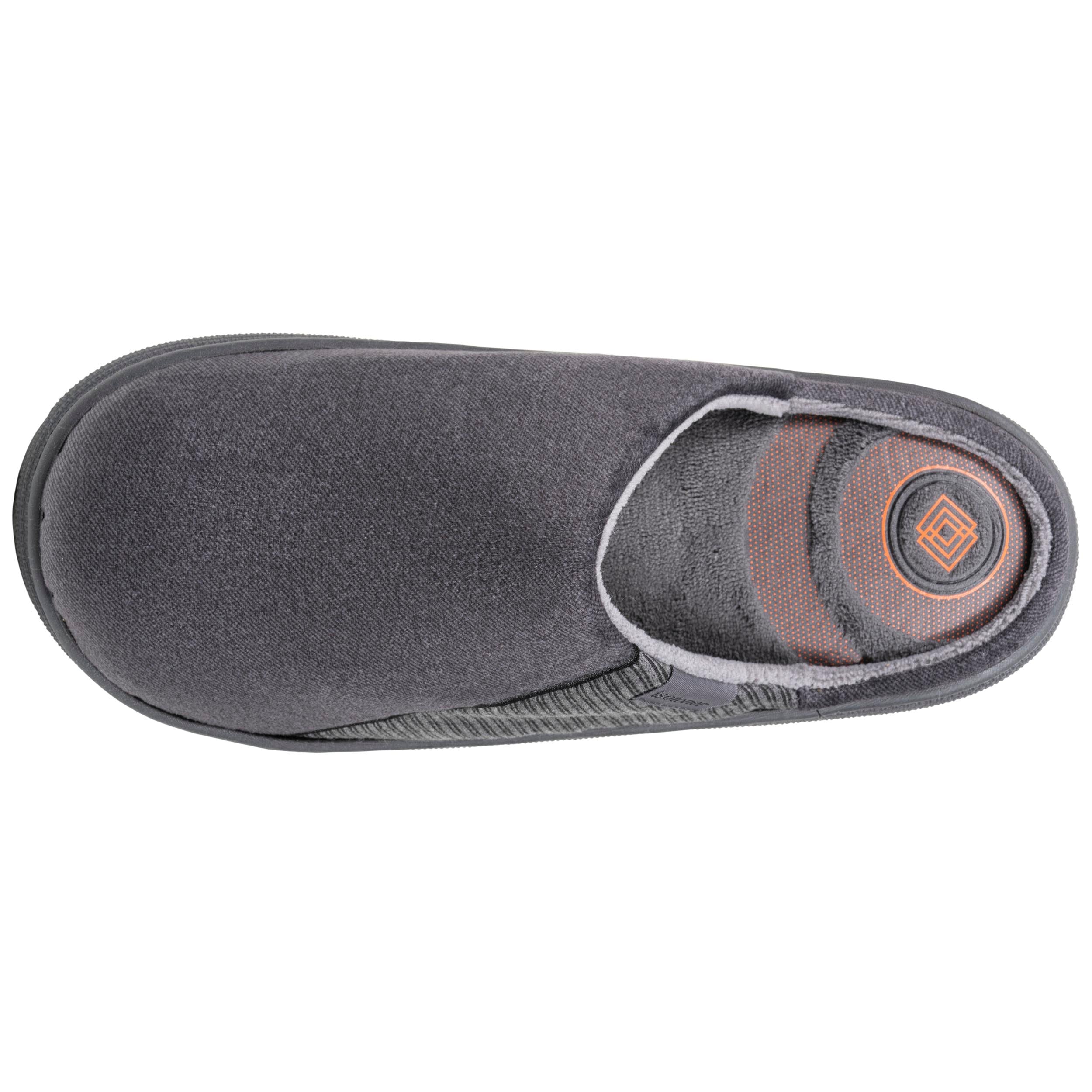 isotoner-chaussons-mules-homme-bloup-gris-chin image 3